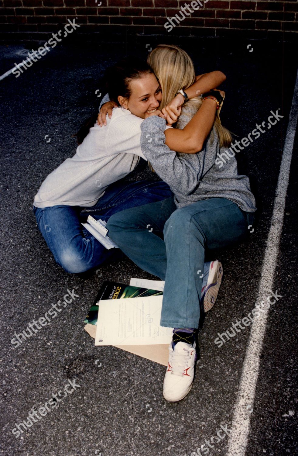 Two Pupils Tiffin Girls School Kingston Hugging Editorial Stock Photo Stock Image Shutterstock