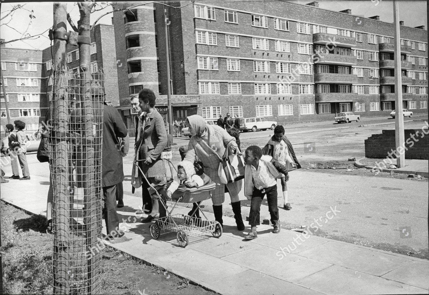 Residents Falkner Place Toxteth Liverpool 1972 Editorial Stock Photo ...