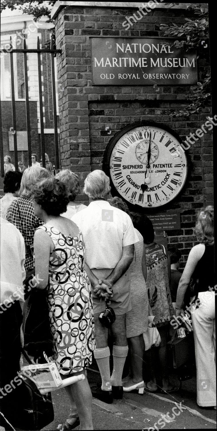 Visitors Greenwich Mean Time Clock National Editorial Stock Photo