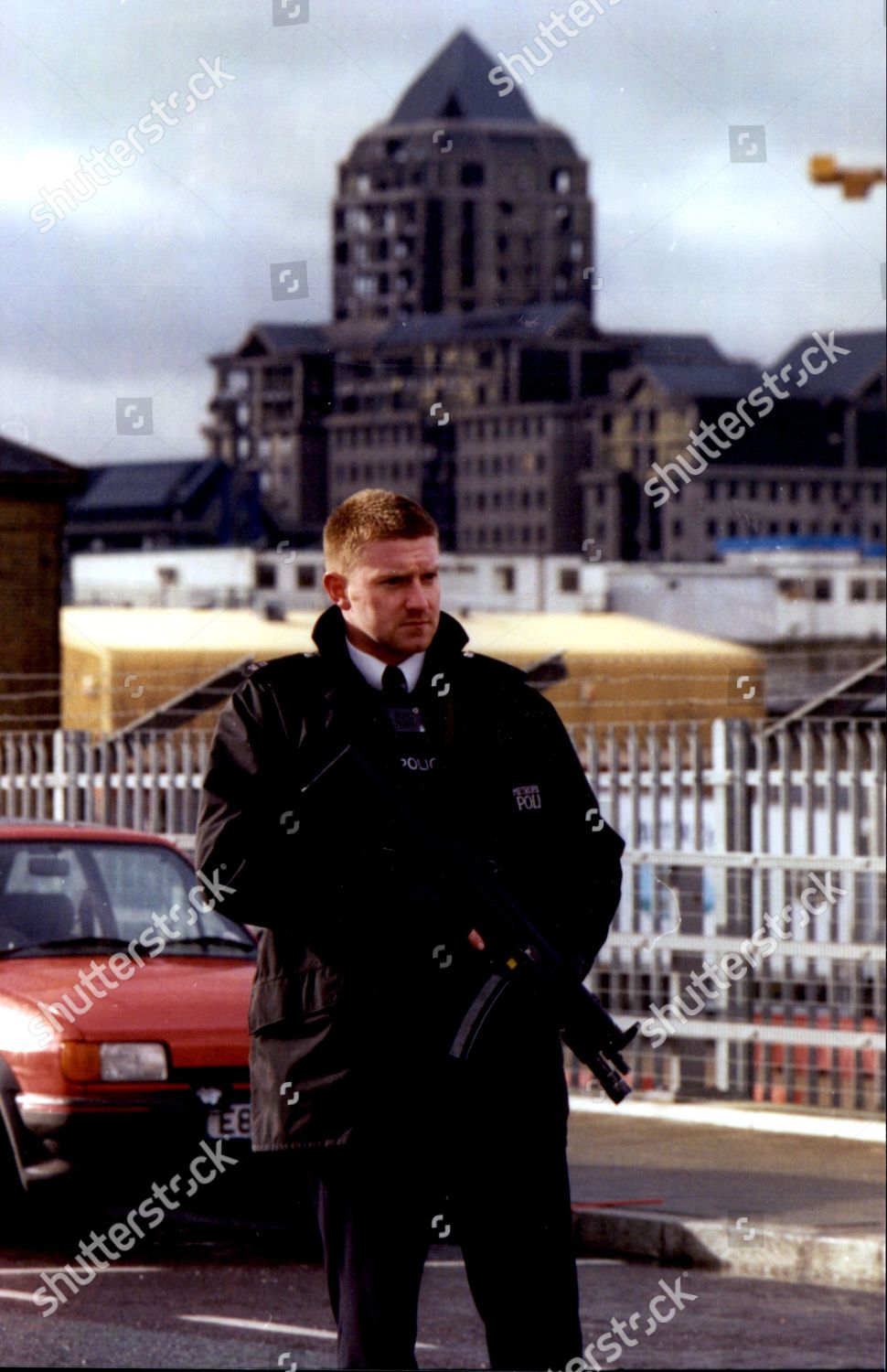 Armed Policeman Road Block After Ira Bombing Editorial Stock Photo Stock Image Shutterstock