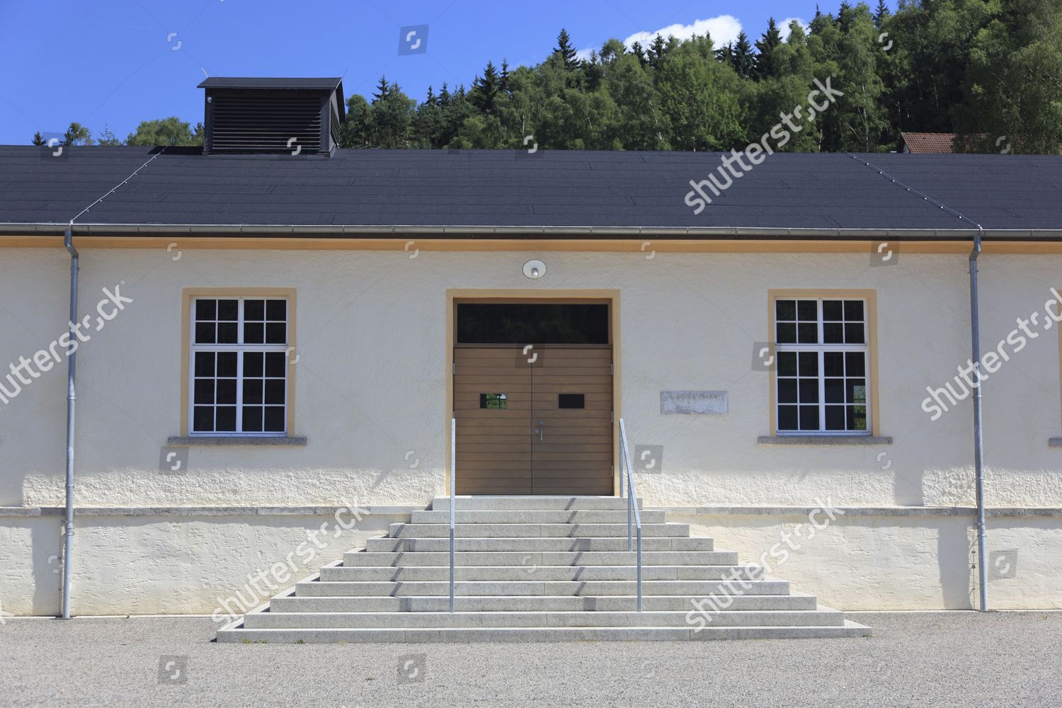 Former Barracks Flossenbuerg Concentration Camp Memorial Editorial ...