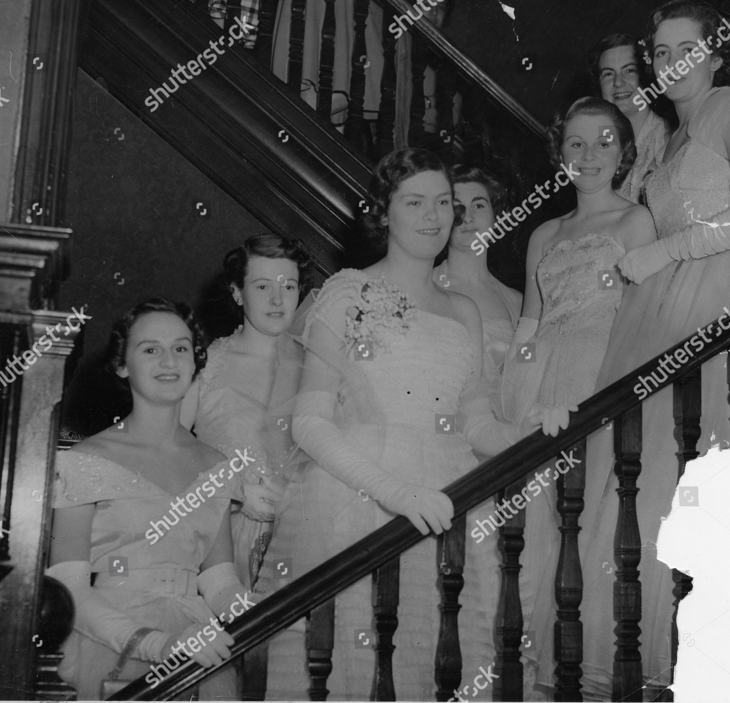 Group Debutantes Stand On Steps Monkey Editorial Stock Photo - Stock ...