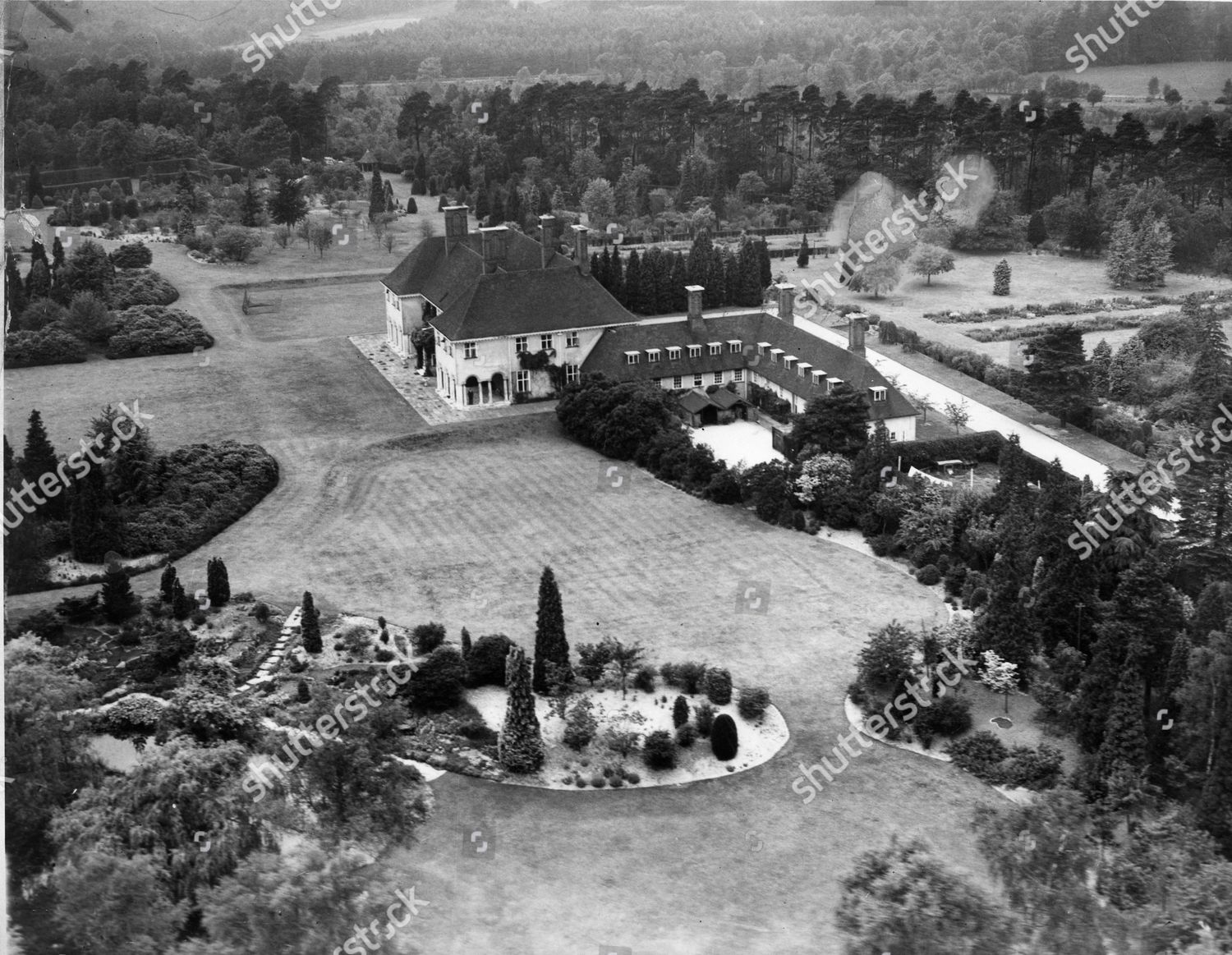 Aerial View Windlesham Moor Surrey Country Editorial Stock Photo