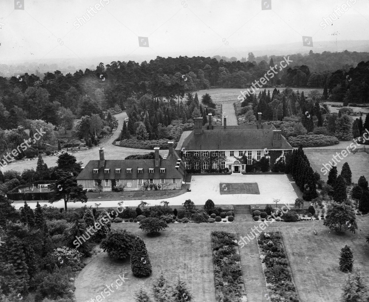 Aerial View Windlesham Moor Surrey Country Editorial Stock Photo