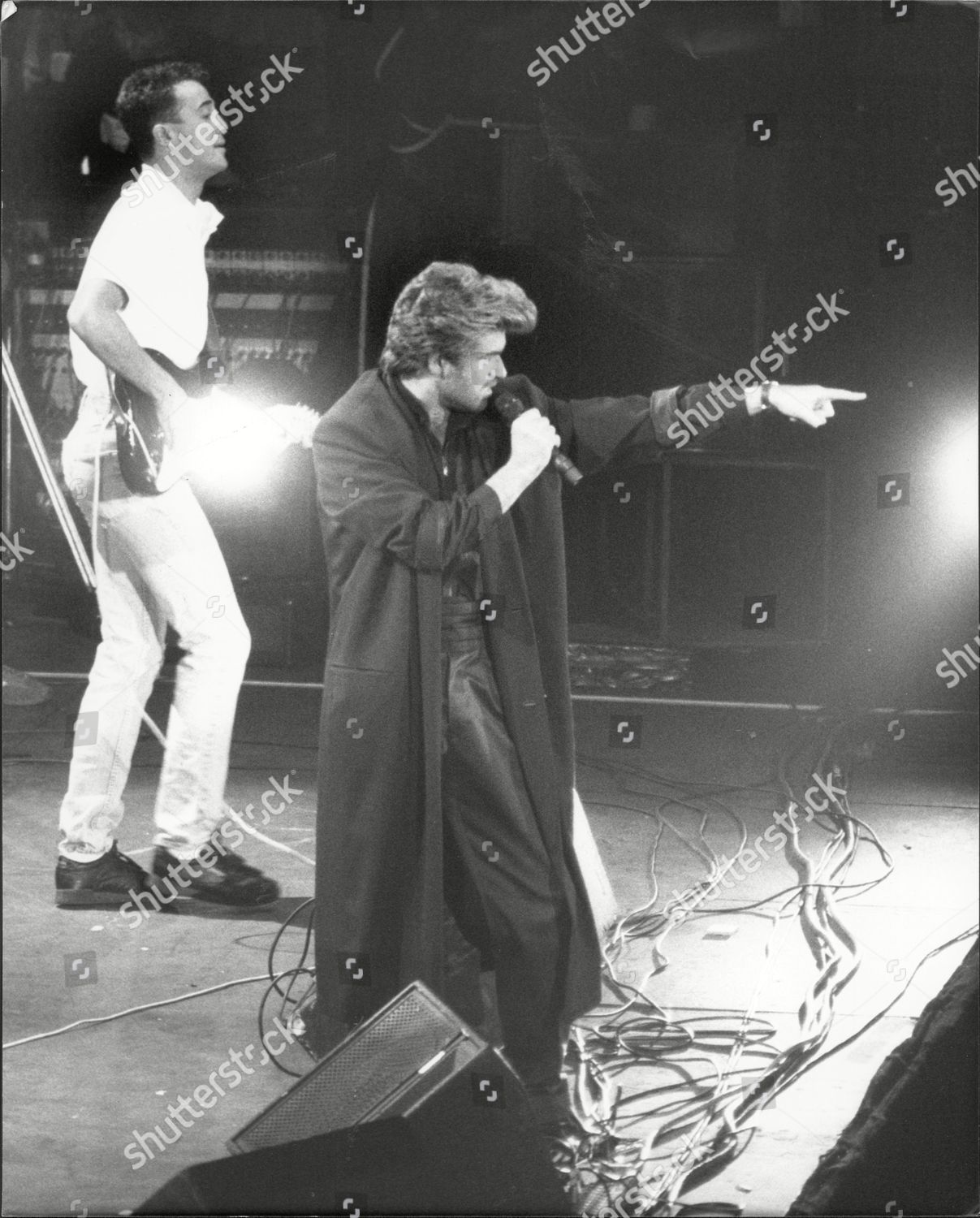 George Michael Andrew Ridgley Reunite Wham Editorial Stock Photo
