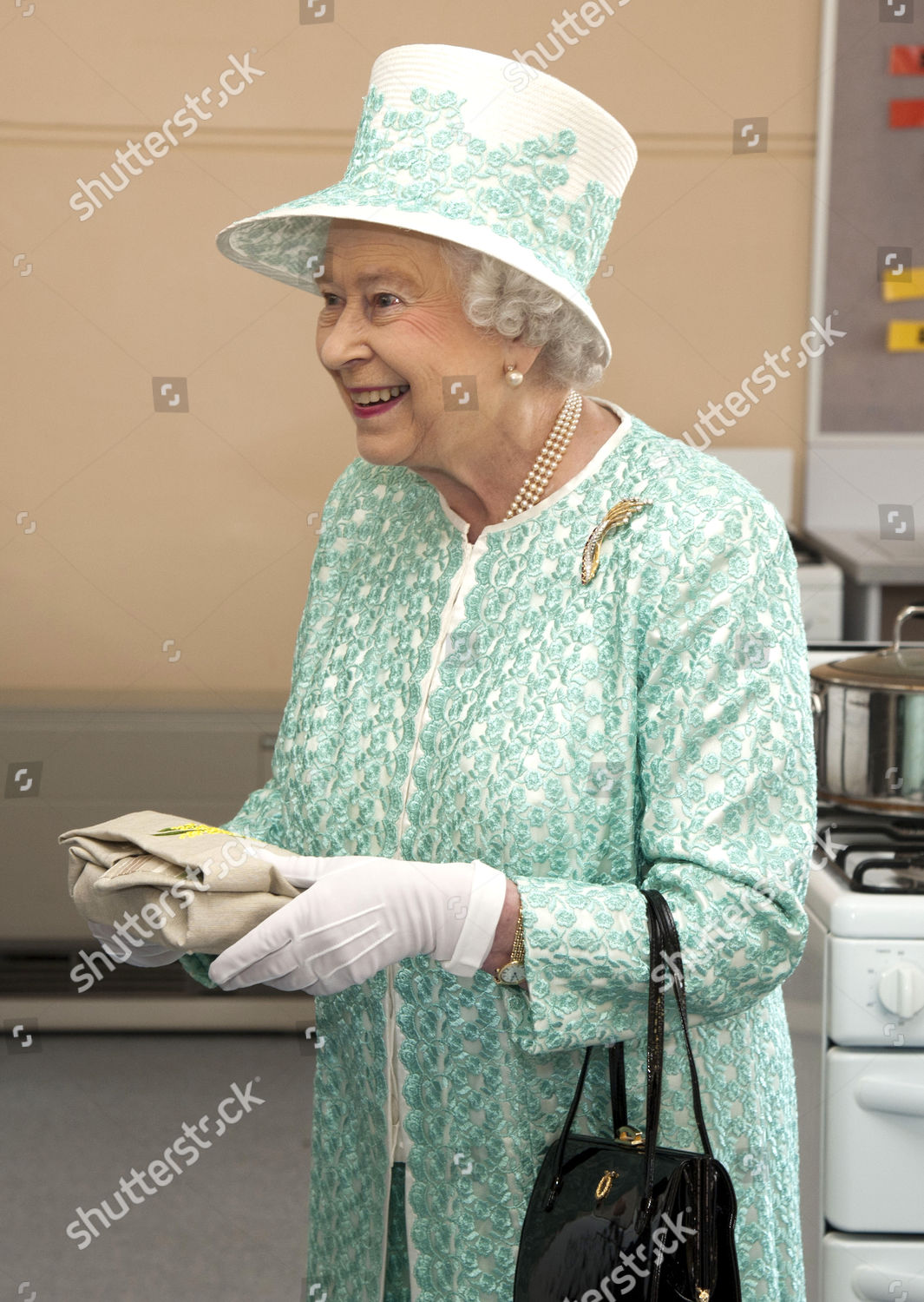 Queen Elizabeth Ii Handed Some Scones Editorial Stock Photo - Stock ...