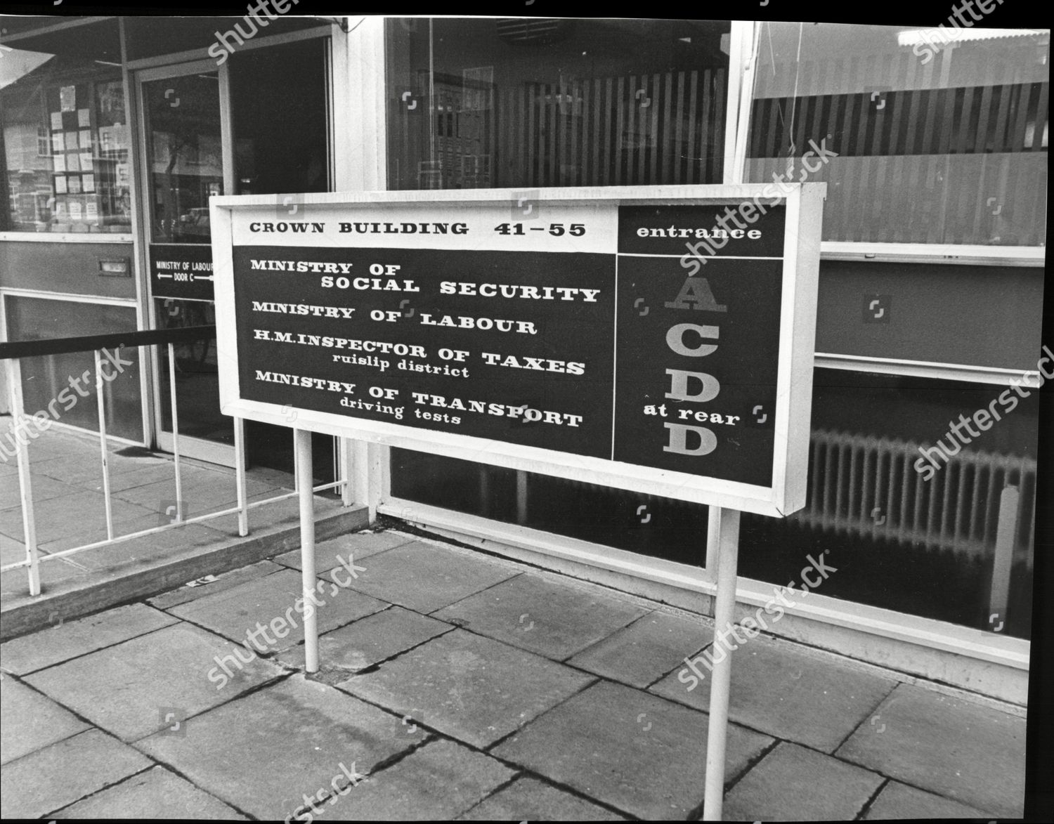 Sign Outside Crown Building Ruislip Manor Middlesex