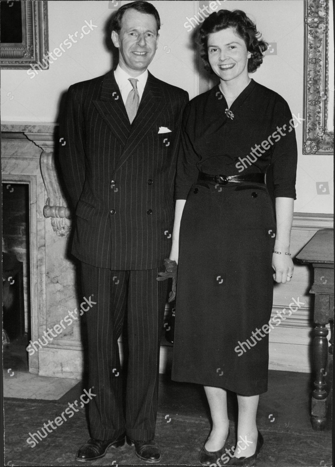 Lord Abinger Fiance Isla Rivettcarnac 1957 Editorial Stock Photo ...