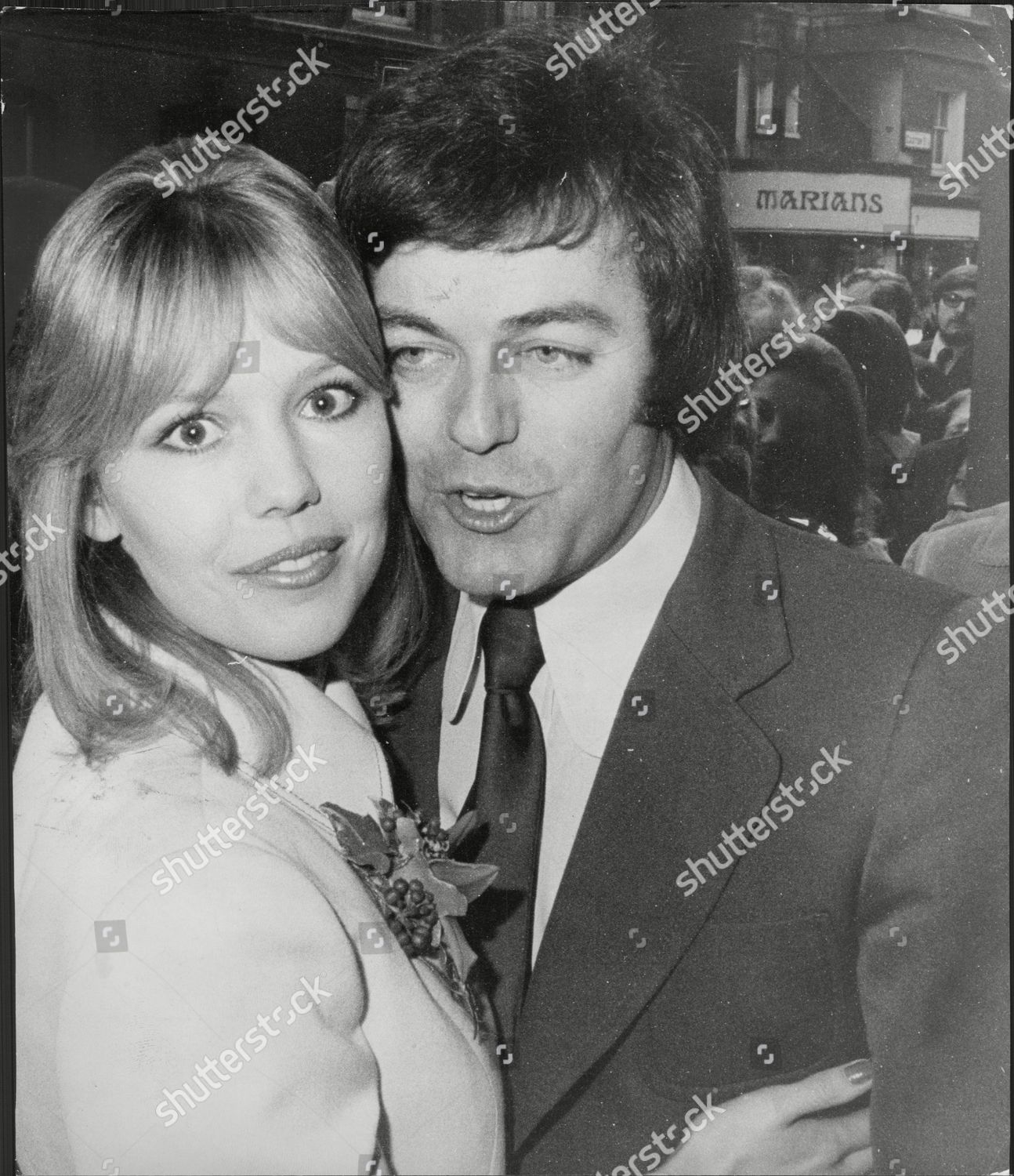 Actress Tessa Wyatt Dj Tony Blackburn Editorial Stock Photo - Stock 