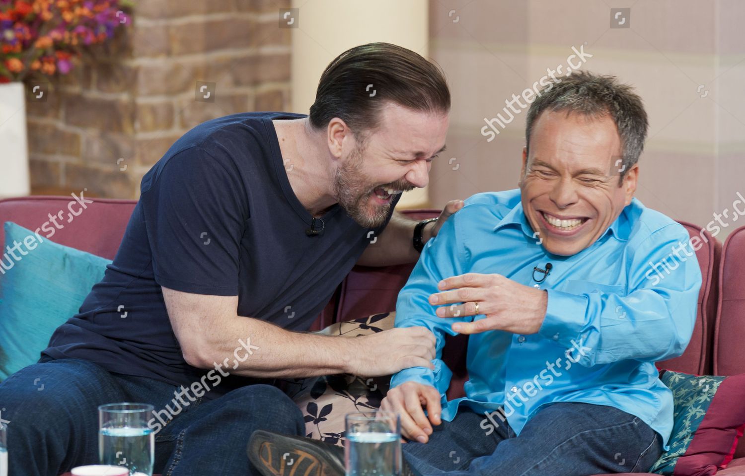 Ricky Gervais Warwick Davis Editorial Stock Photo - Stock Image