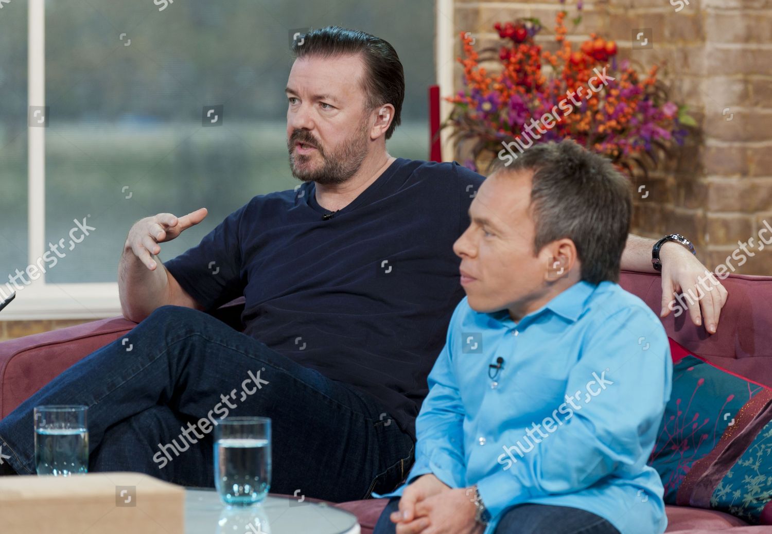 Ricky Gervais Warwick Davis Editorial Stock Photo - Stock Image