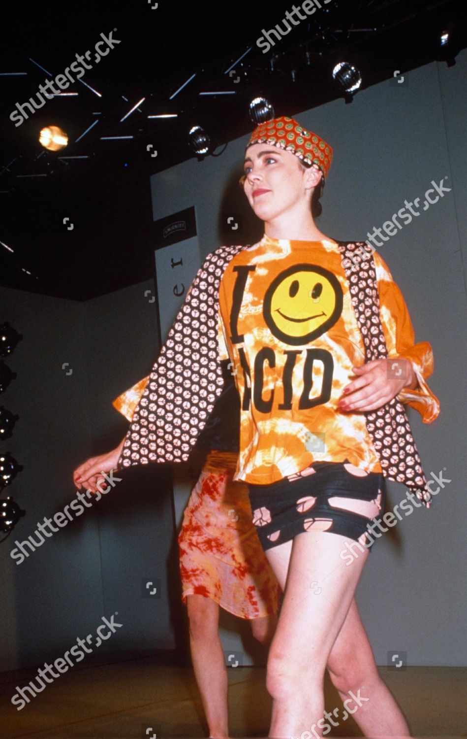 Acid House Fashion Model On Catwalk Editorial Stock Photo Stock Image