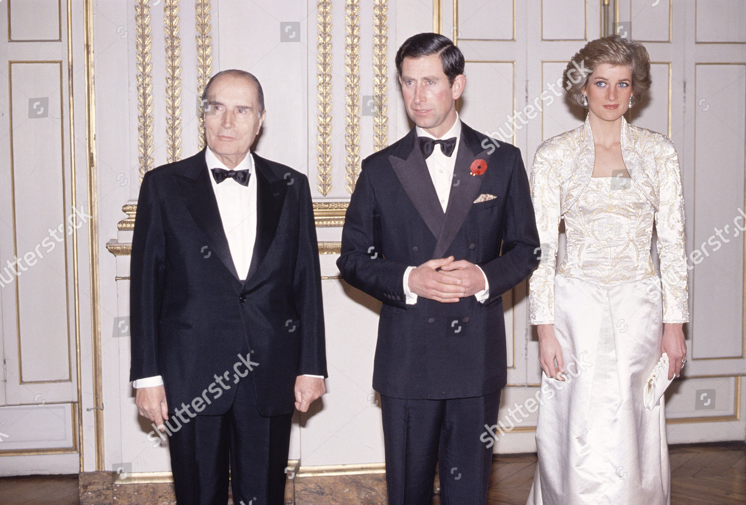 Princess Diana Prince Charles Mitterrand Editorial Stock Photo - Stock ...