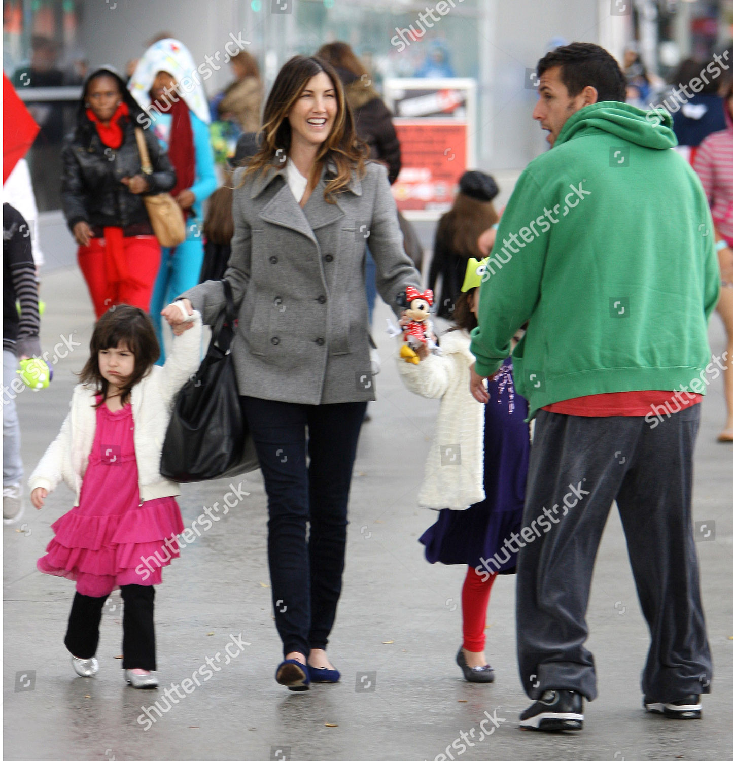 Adam Sandler Jacqueline Samantha Titone Daughters Editorial Stock Photo