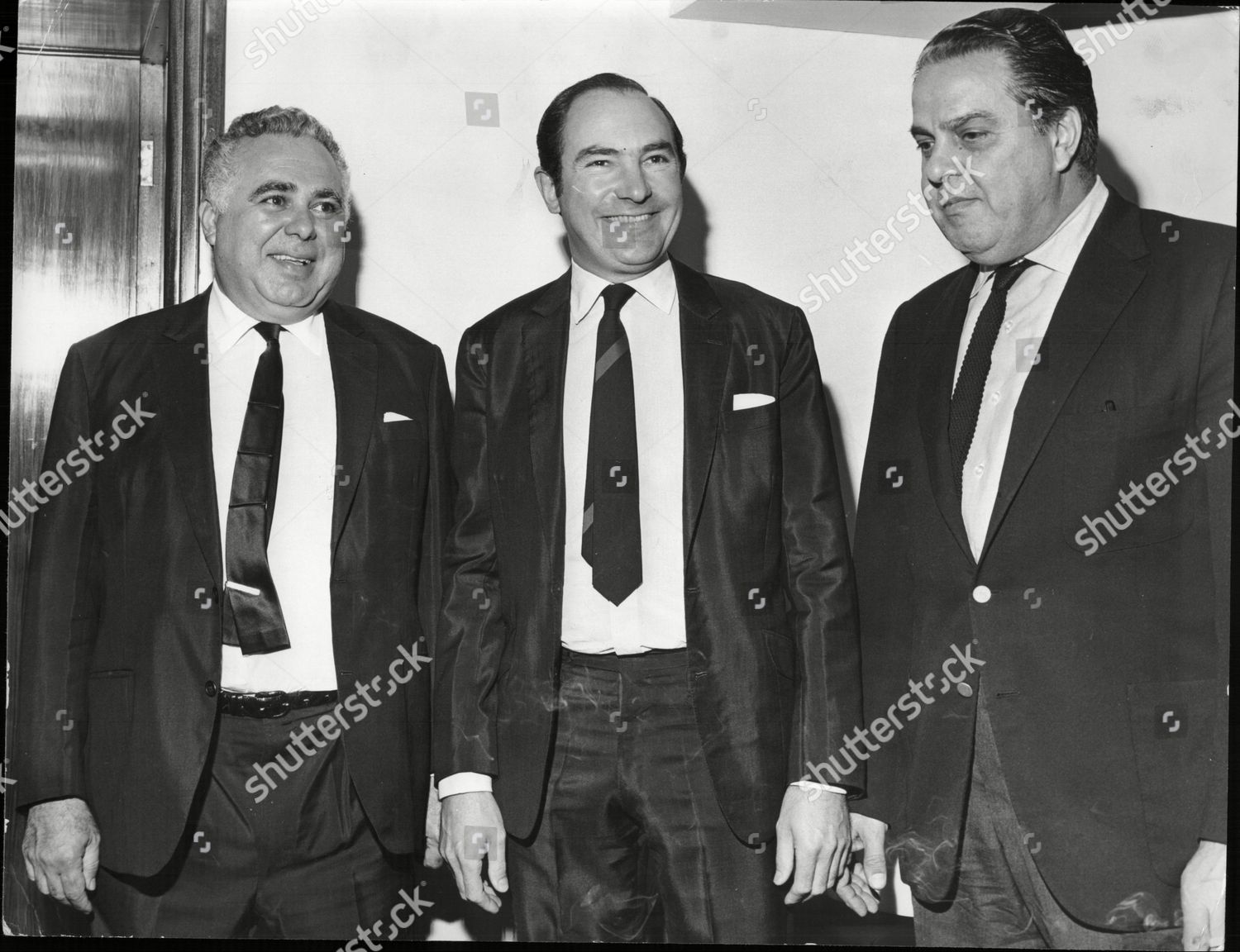 Harry Saltzman Albert Broccoli Producers James Editorial Stock Photo