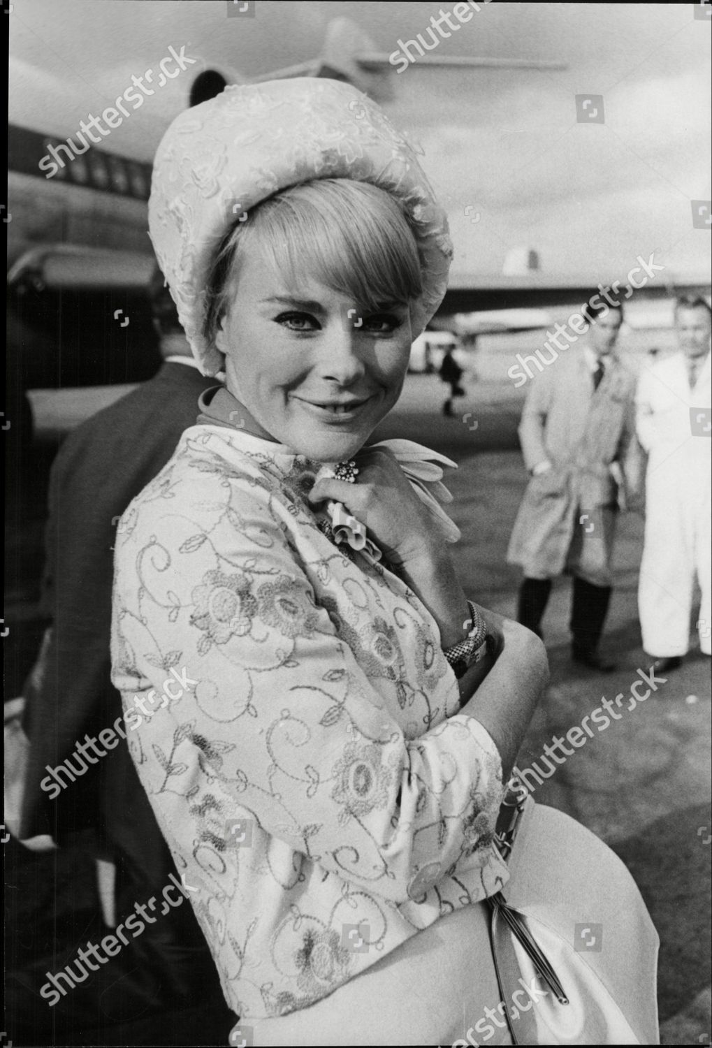 Elke Sommer Heathrow Airport Editorial Stock Photo - Stock Image ...