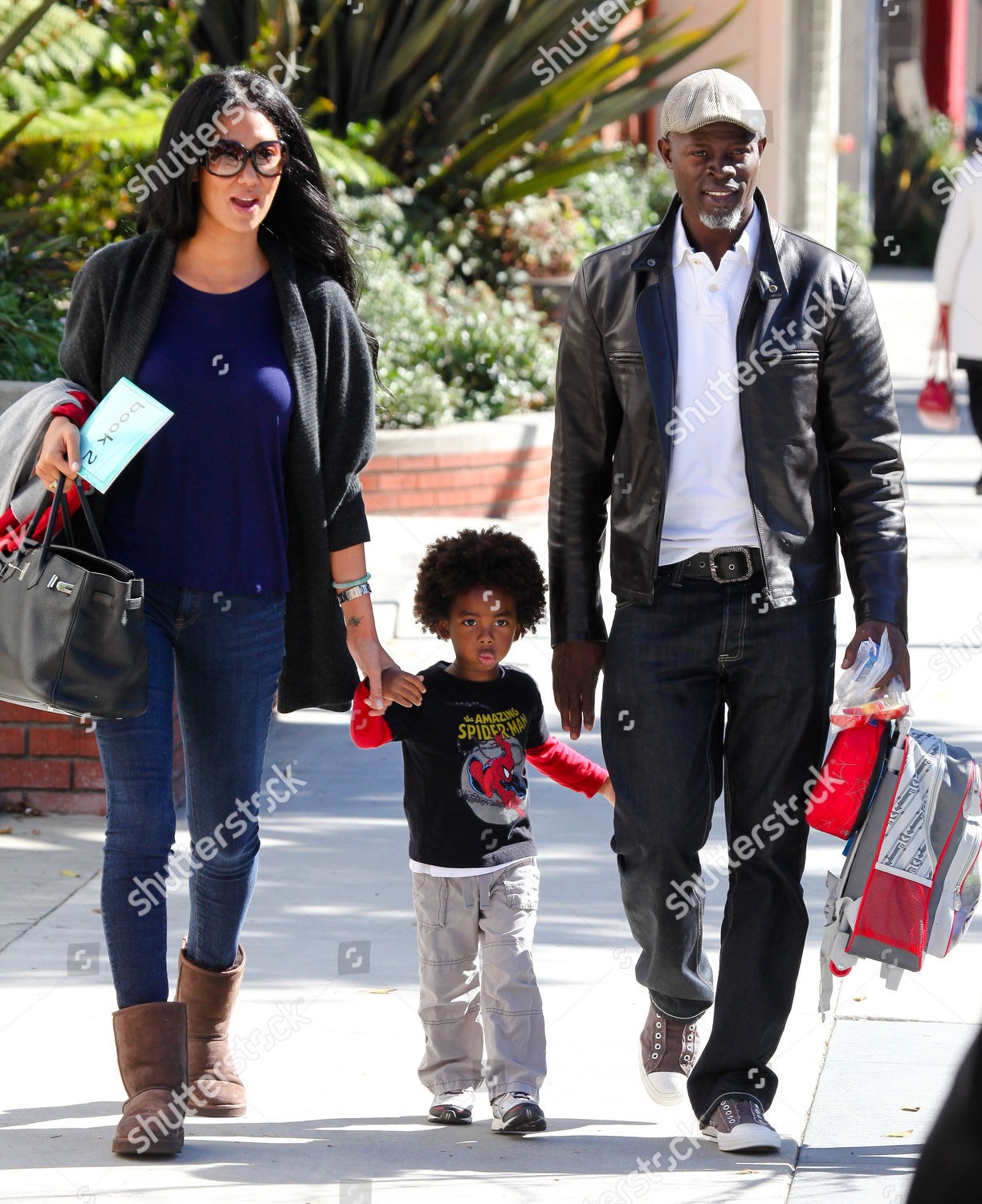 Kimora Lee Simmons Djimon Hounsou Son Kenzo Szerkesztoi Stockfoto Stockkepek Shutterstock