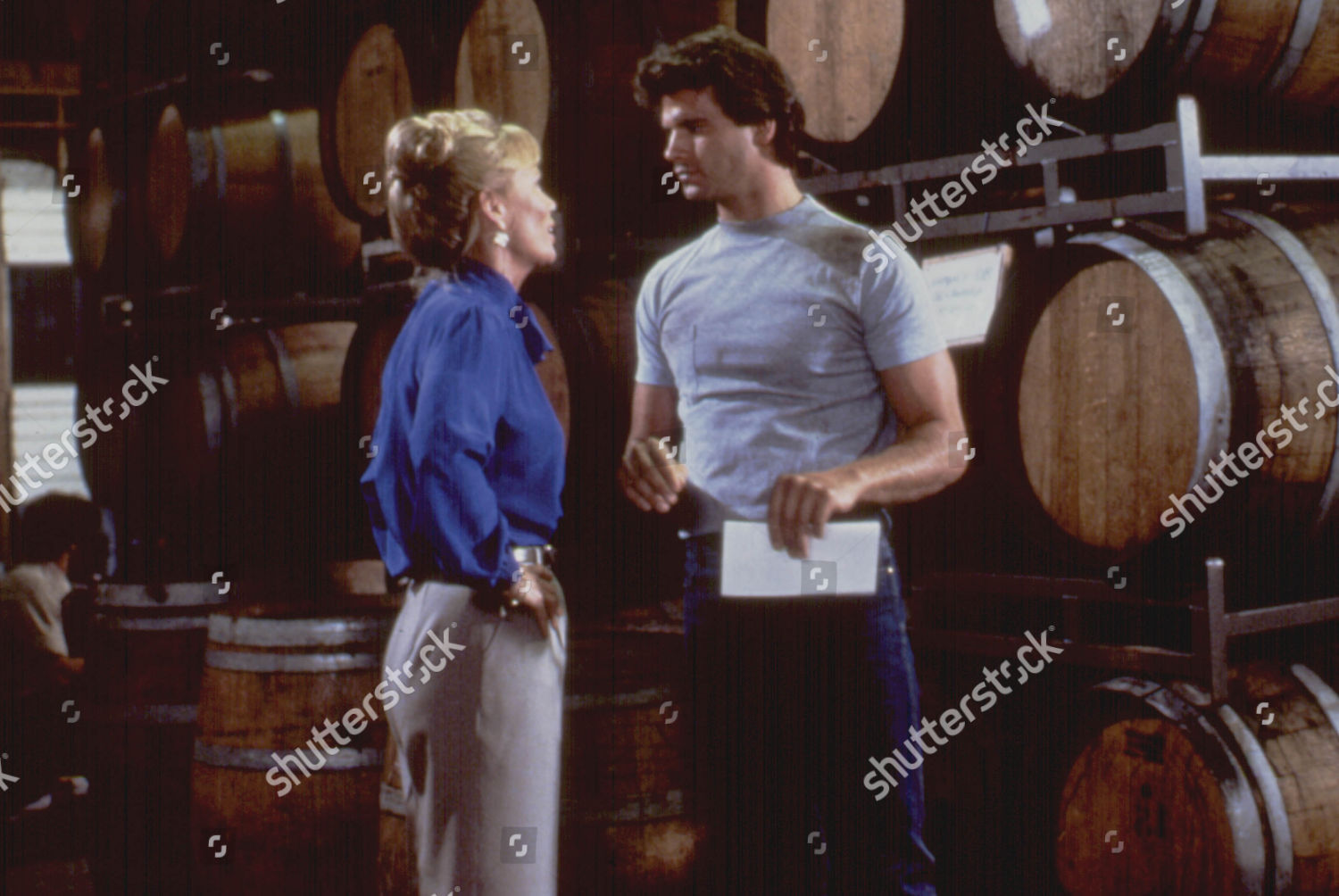 Falcon Crest Abby Dalton Lorenzo Lamas Editorial Stock Photo Stock