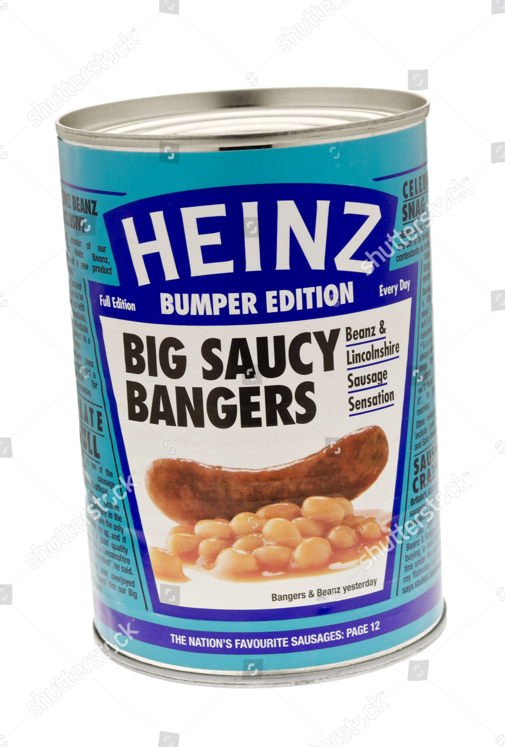 Tin Heinz Big Saucy Bangers Editorial Stock Photo - Stock Image ...