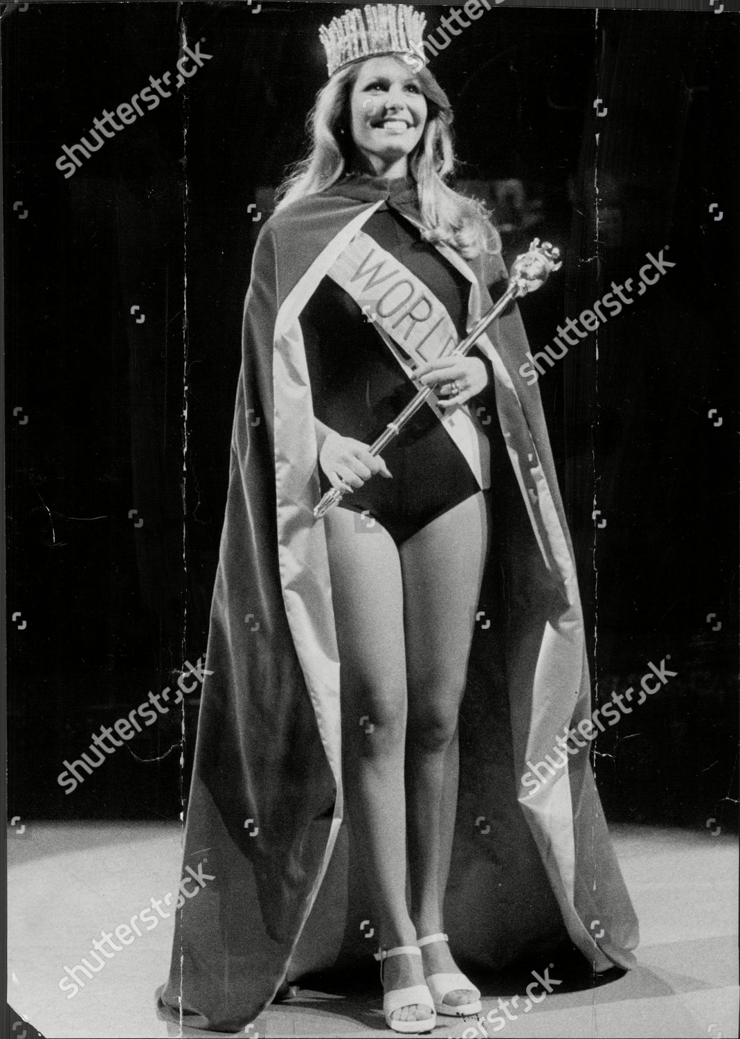 1973 Miss World Winner Marjorie Wallace Who Editorial Stock Photo
