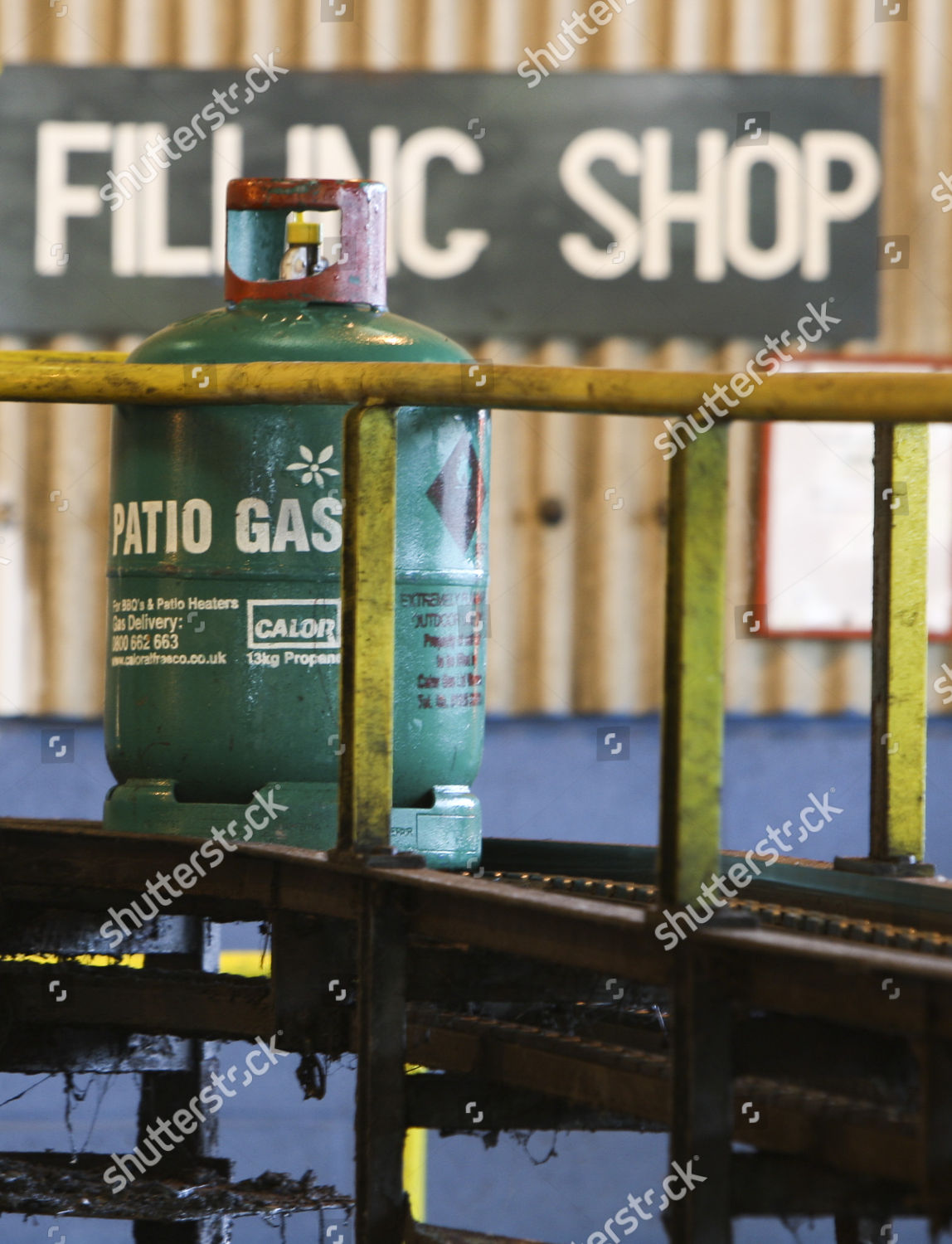 Bottles Calor Patio Gas Stand On Editorial Stock Photo Stock Image