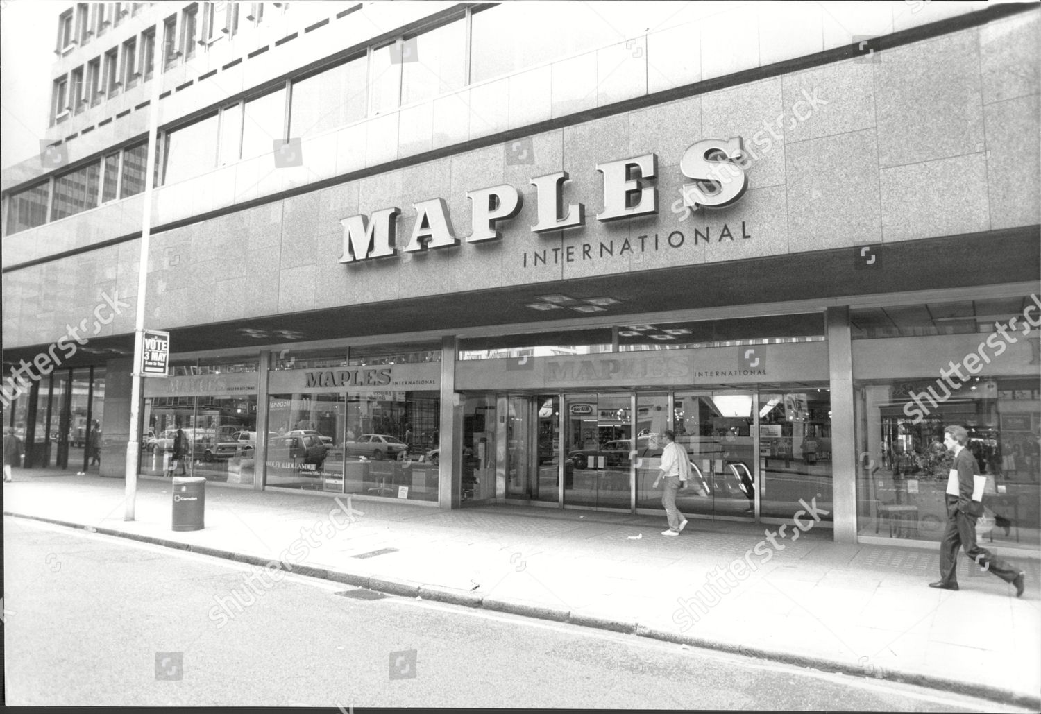 Exterior Maples Furniture Store Tottenham Court Road Editorial