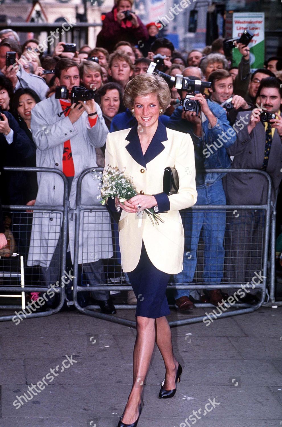 Princess Diana Arriving Cafe Royal Editorial Stock Photo - Stock Image ...