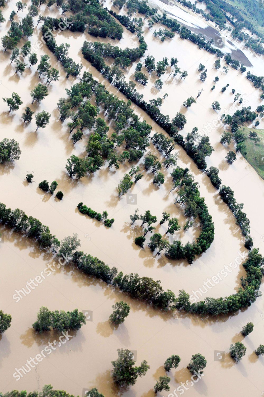 Aerial View Shows Flooding Wagga Wagga Editorial Stock Photo - Stock ...