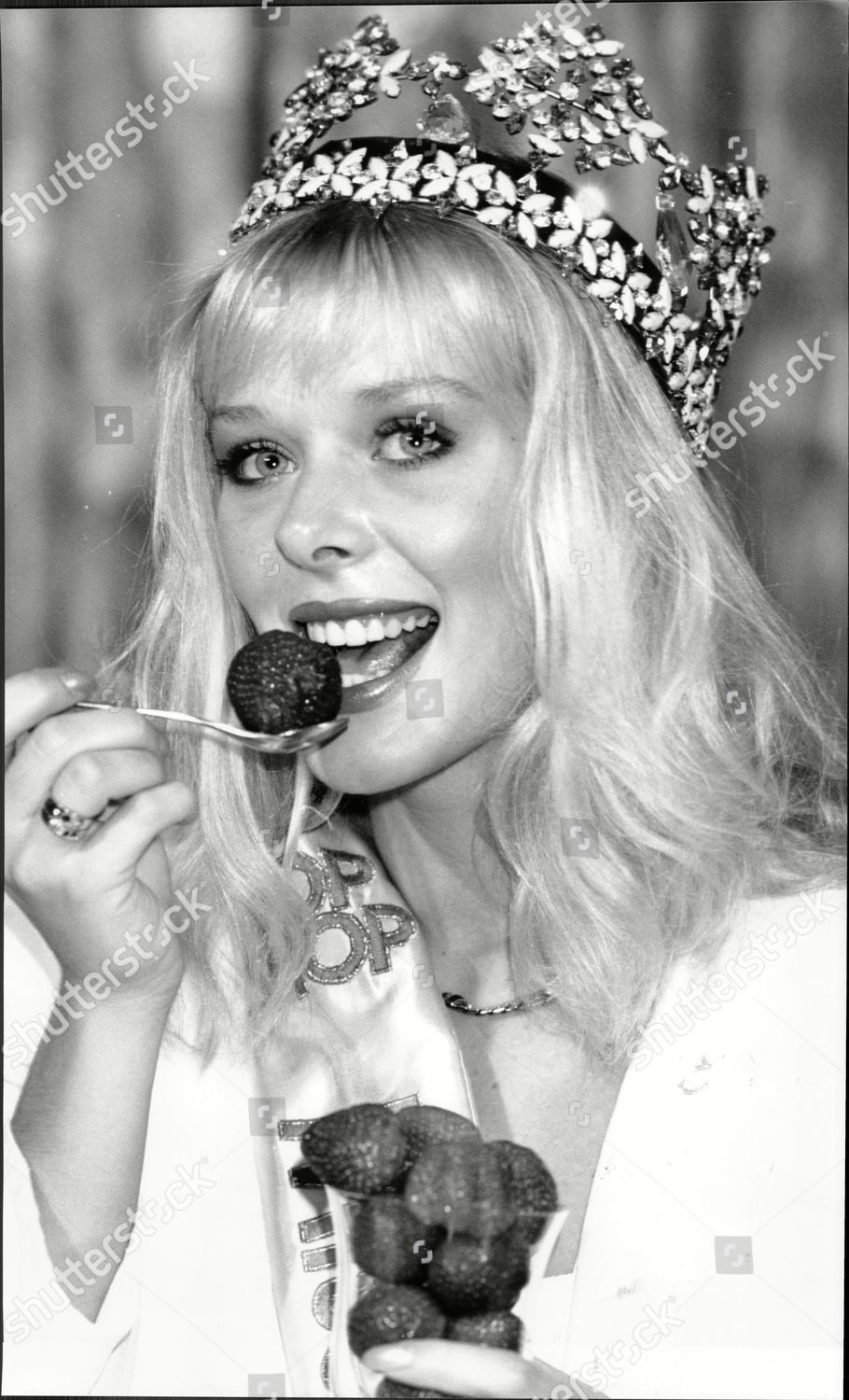 Photo Ancienne Ulla Weigerstorfer - Miss Monde 1987 - Autriche - Vintage