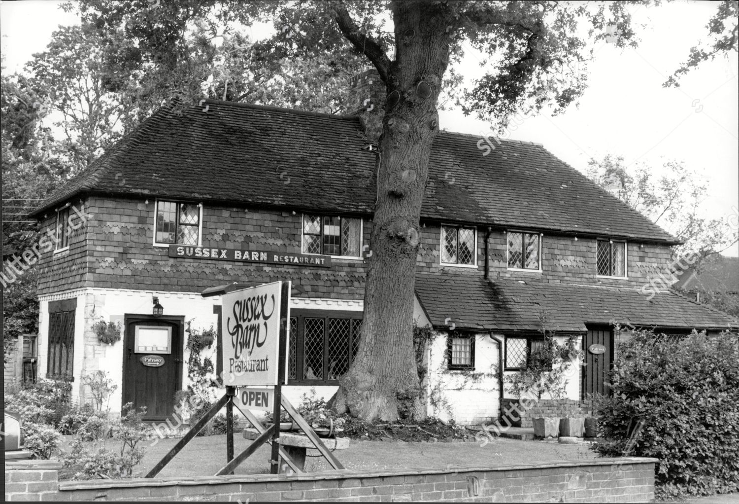 Sussex Barn Restaurant Uckfield 1988 Editorial Stock Photo Stock