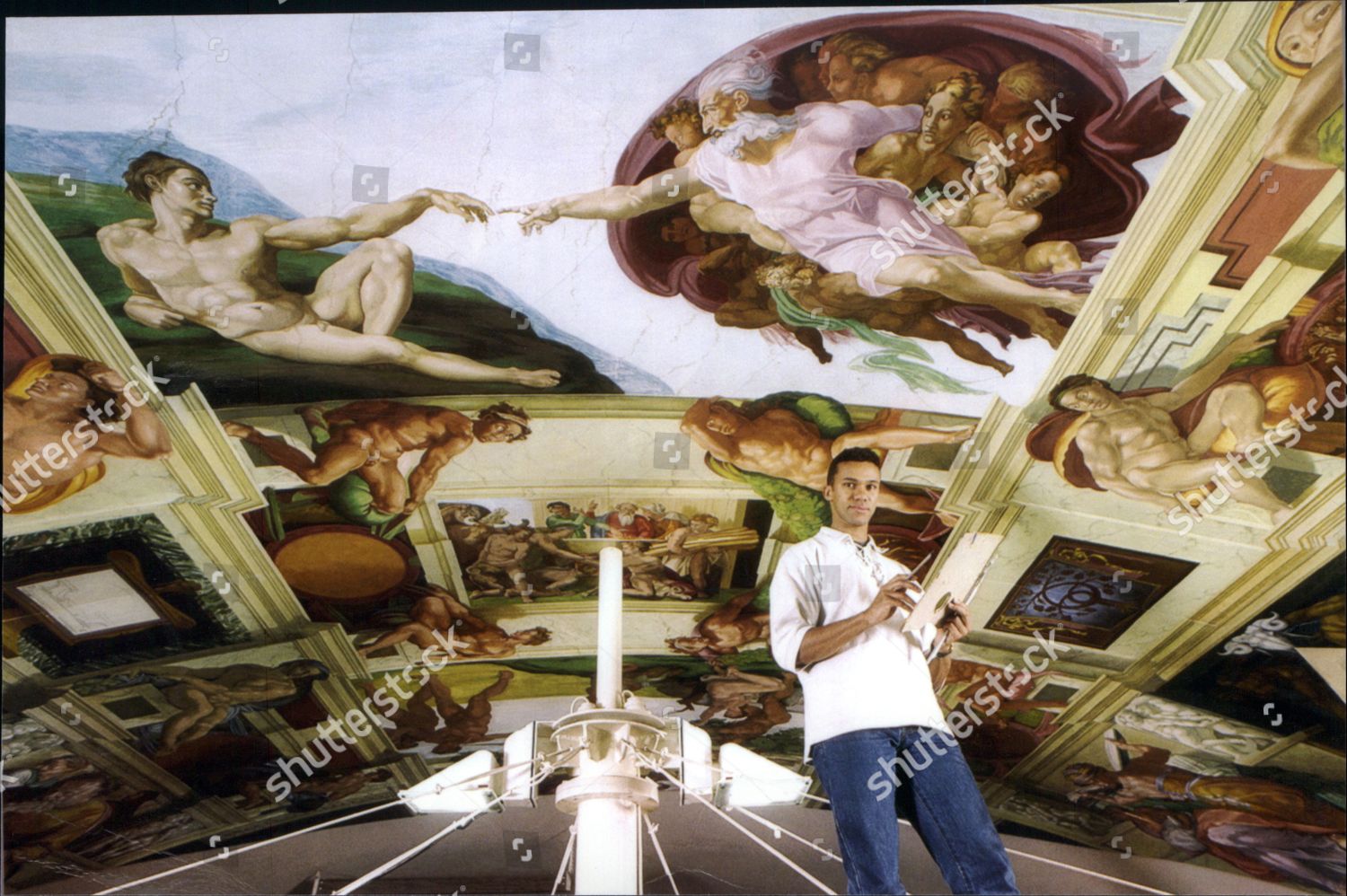 Michael Browne Artist His Sistine Chapel Ceiling Editorial