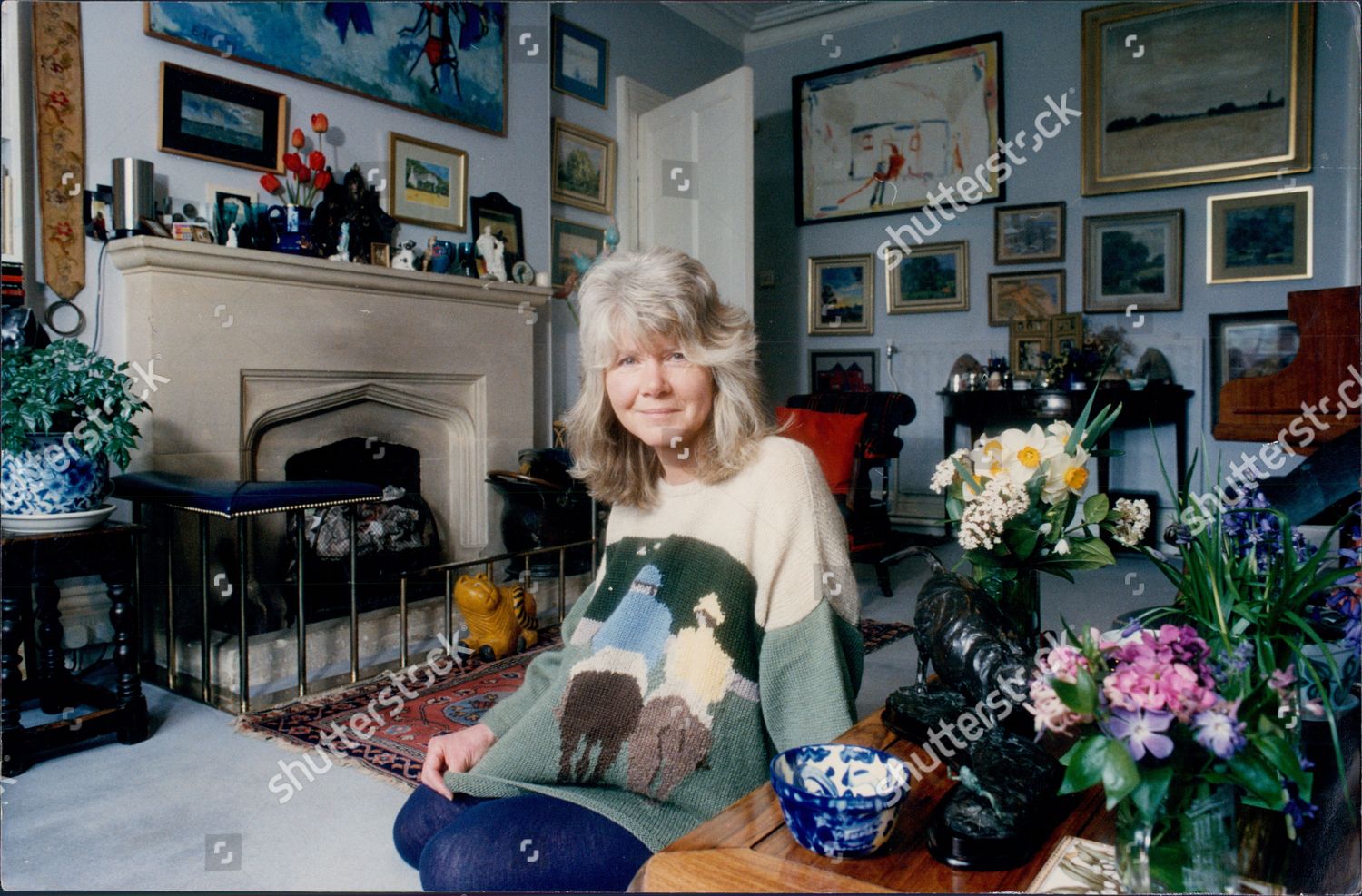 Jilly Cooper Pictured Home Bisley Gloucestershire Editorial Stock Photo Stock Image Shutterstock