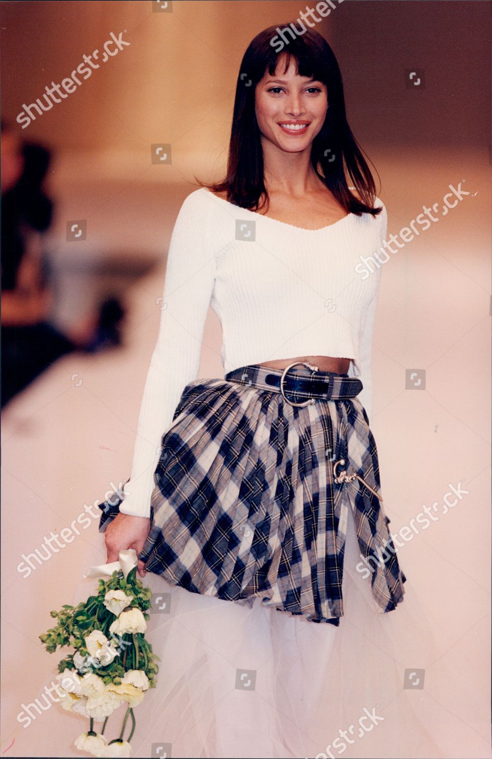 Fashion Model Christy Turlington Models Ferragamo Editorial Stock Photo -  Stock Image | Shutterstock