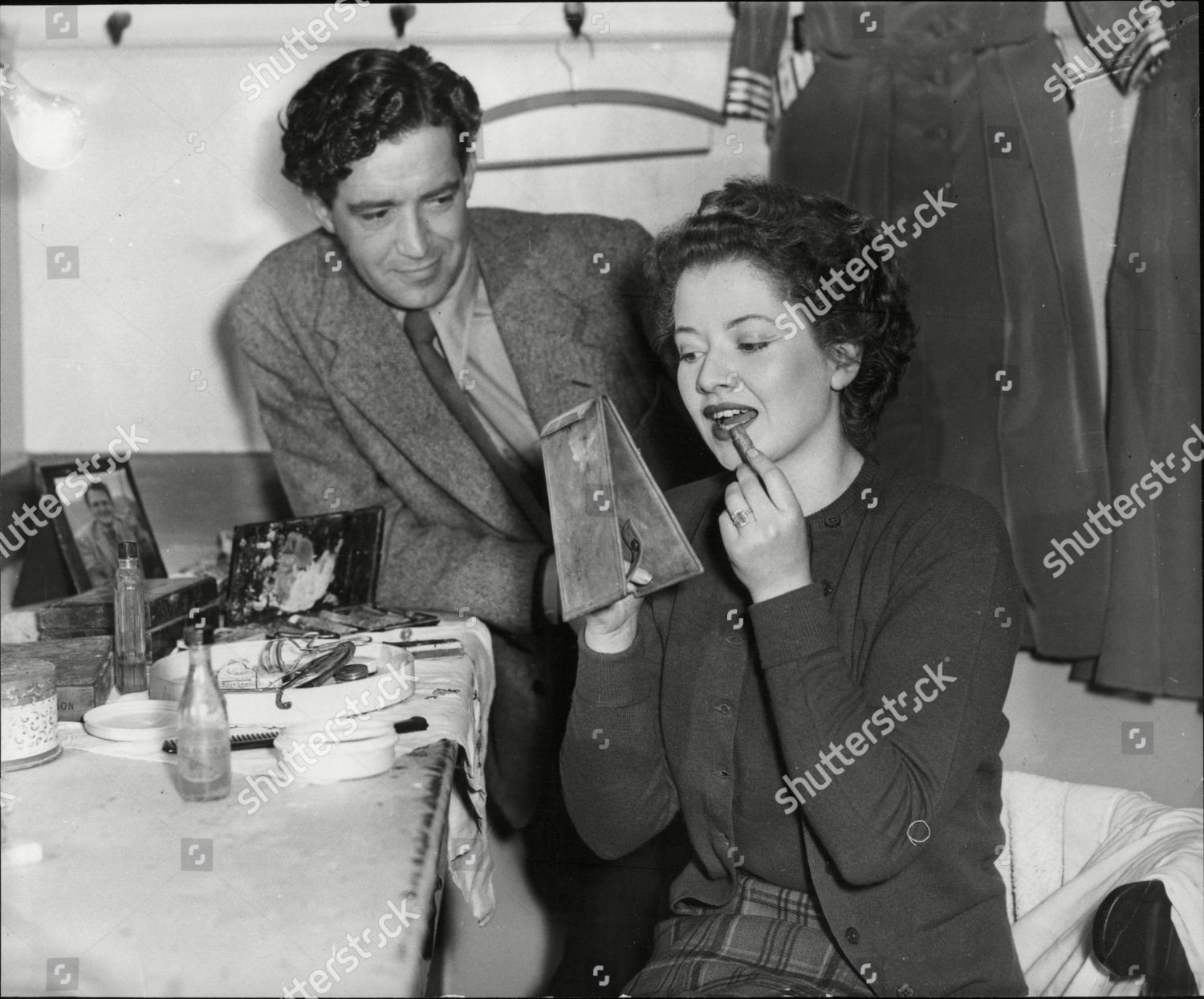 Shelia Latimer John Gregson Actors Dressing Room Editorial