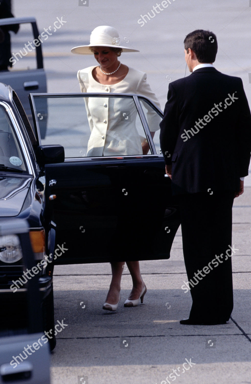 Princess Diana Arriving Budapest Airport Editorial Stock Photo - Stock ...