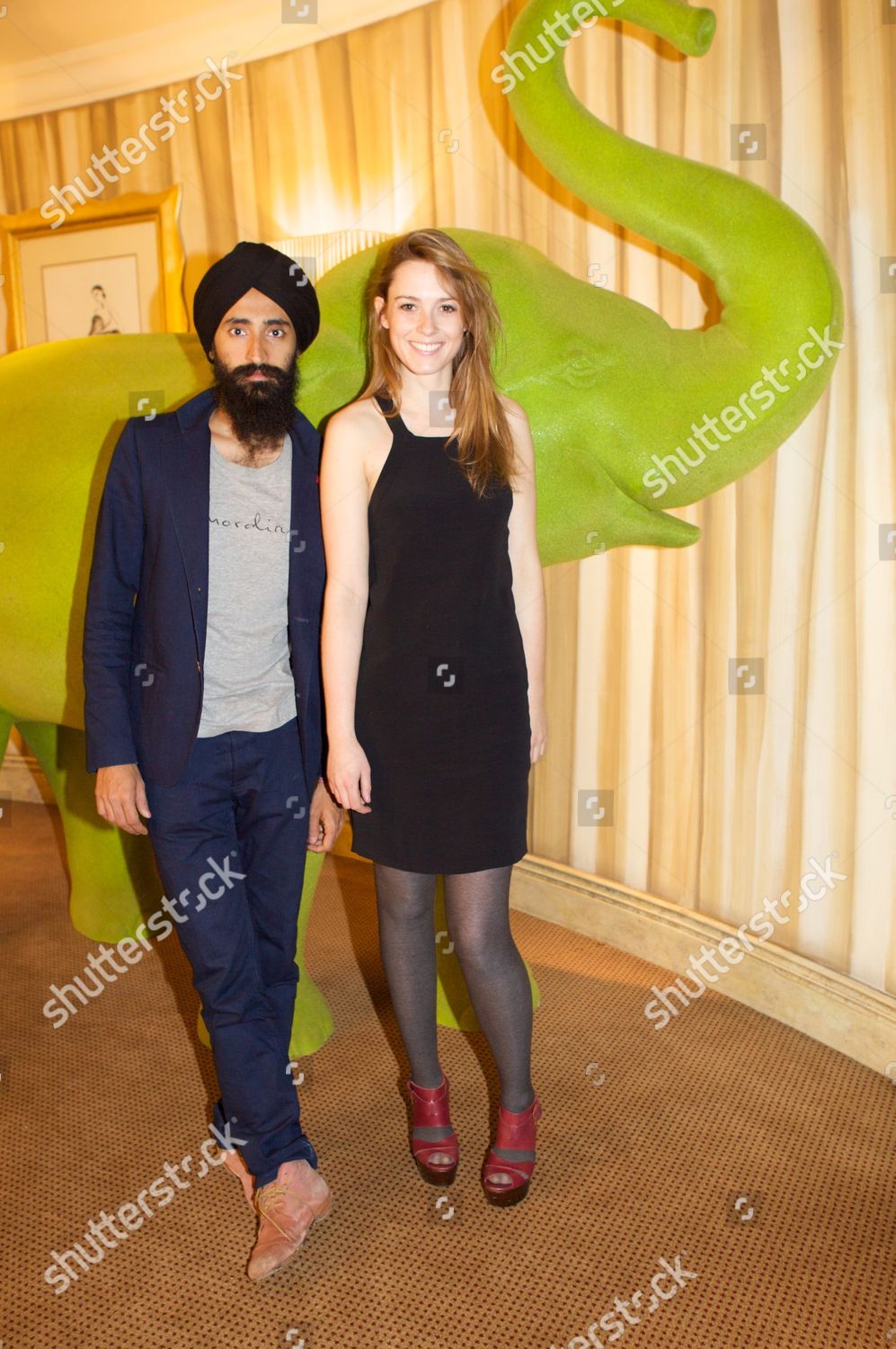 Waris Ahluwalia Caroline Lever Editorial Stock Photo - Stock Image