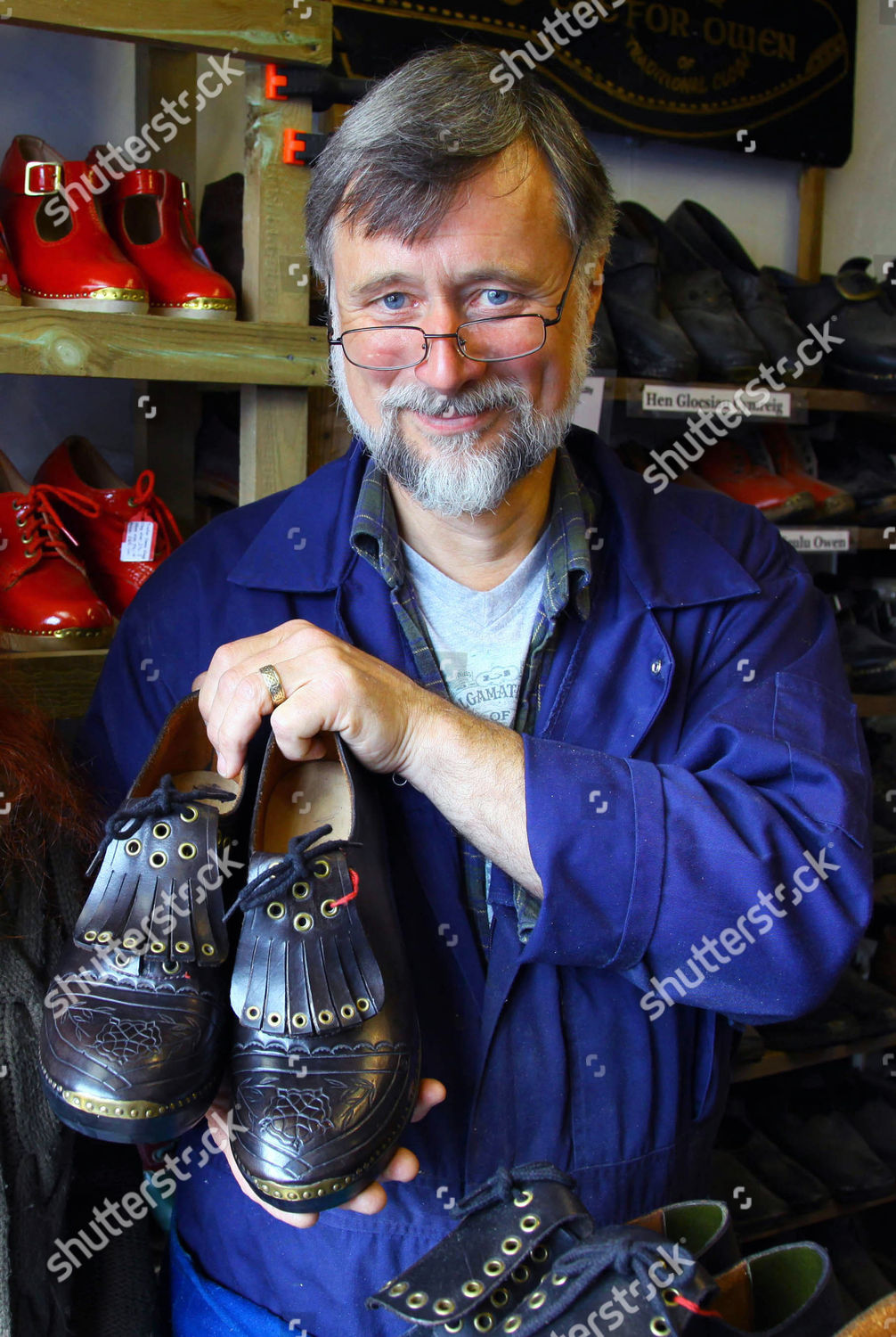 Tradditional Clog Maker Trefor Owen Editorial Stock Photo Stock Image