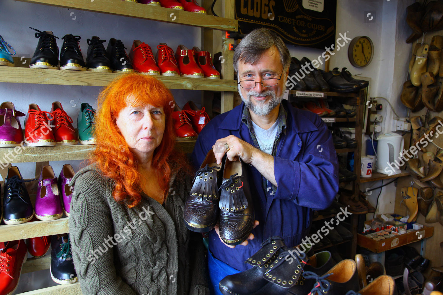 Tradditional Clog Maker Trefor Owen Editorial Stock Photo Stock Image