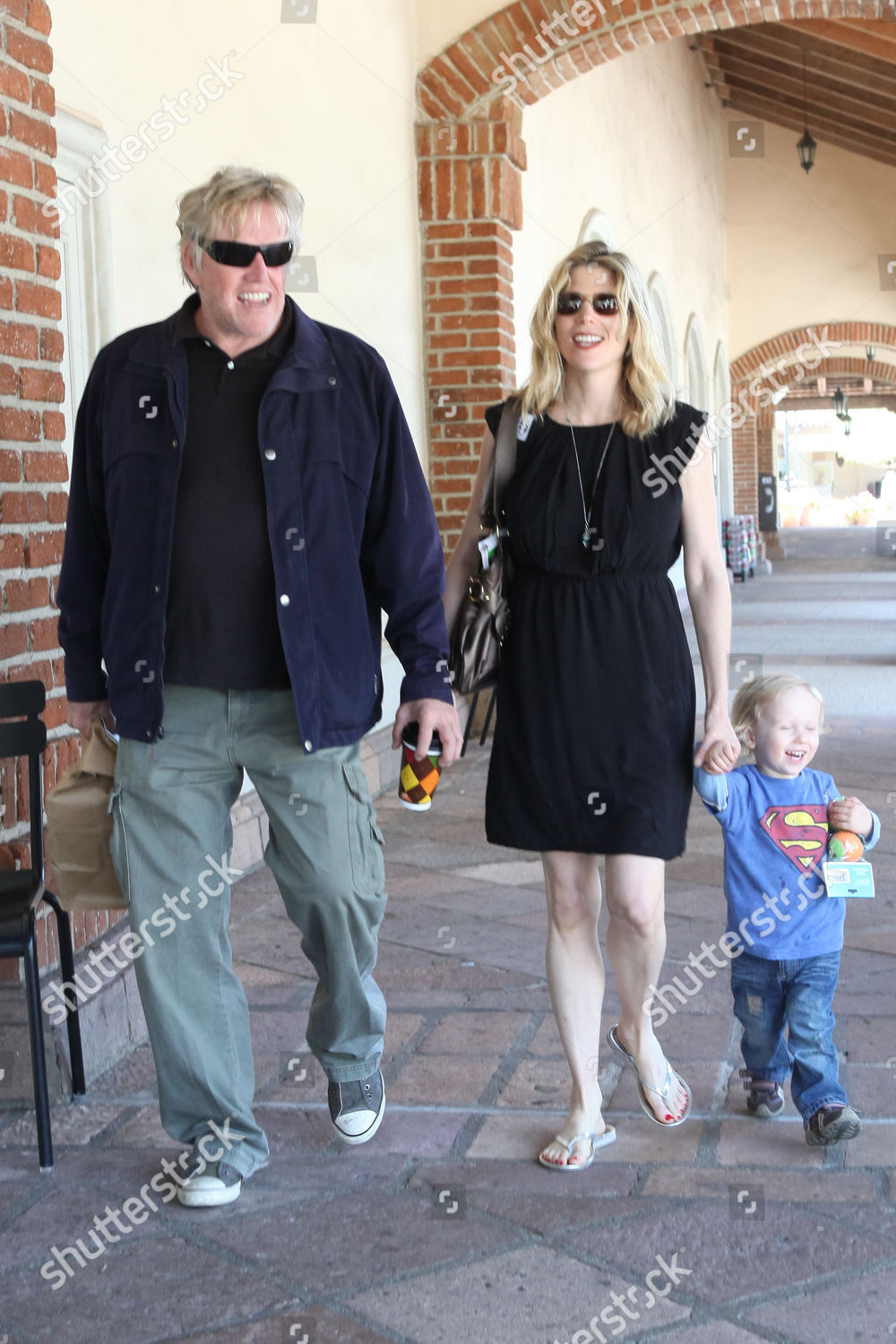 Gary Busey Partner Steffanie Sampson Son Editorial Stock Photo Stock