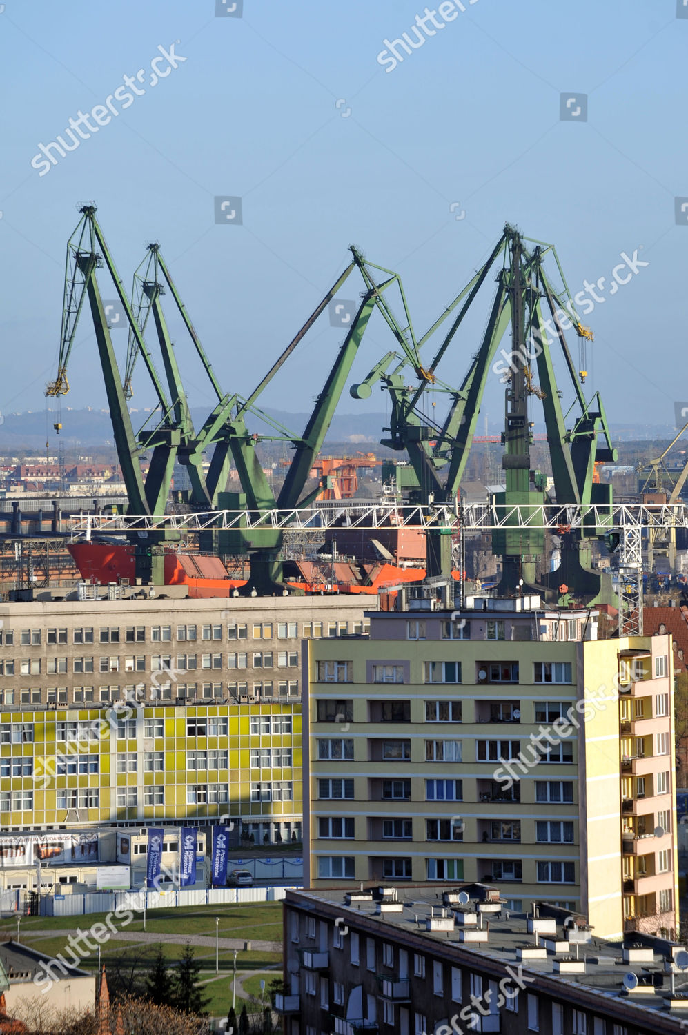 Shipyard Cranes Editorial Stock Photo - Stock Image | Shutterstock