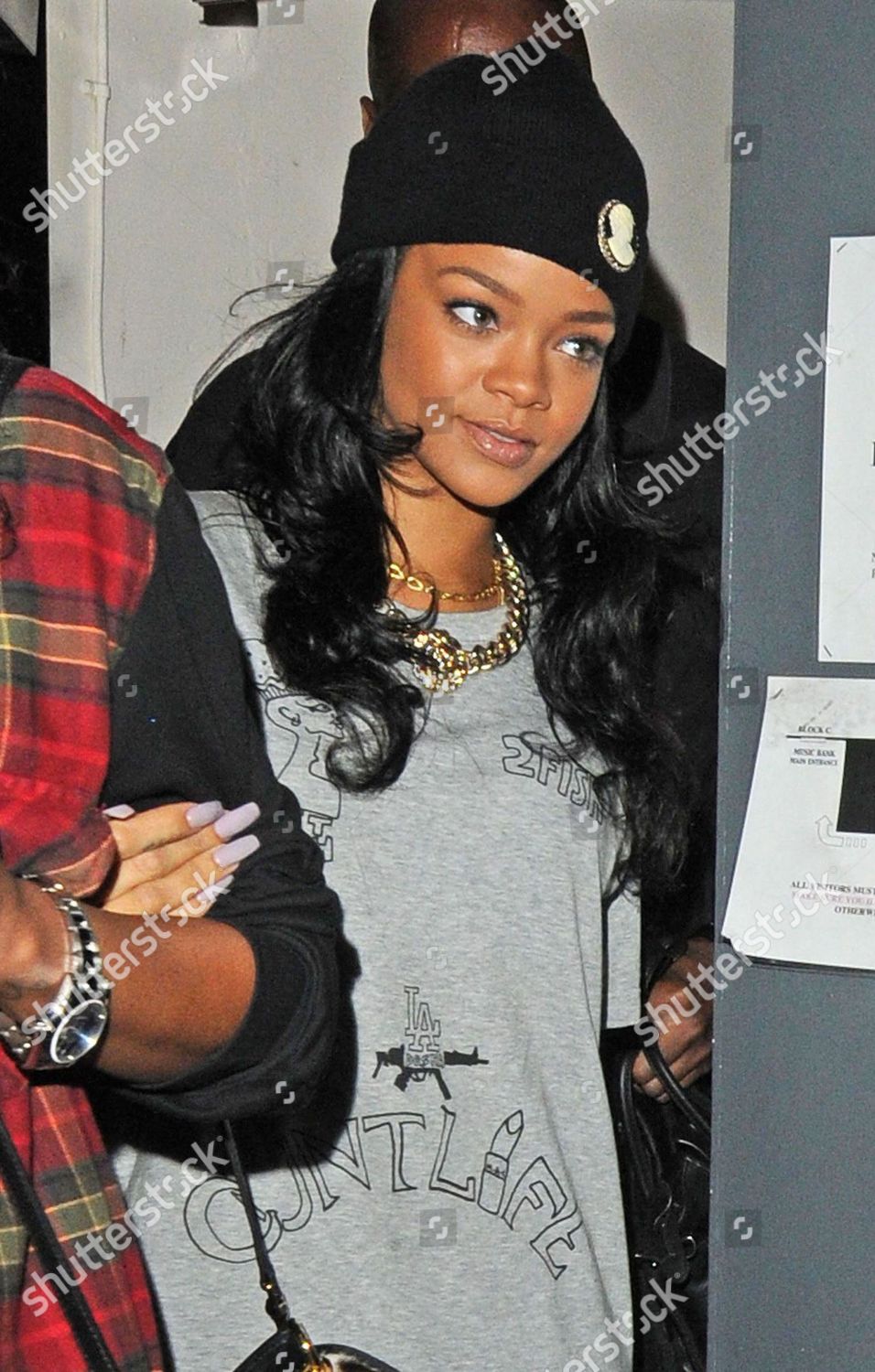 Rihanna Explicit Slogan On Her Tshirt Editorial Stock Photo - Stock ...