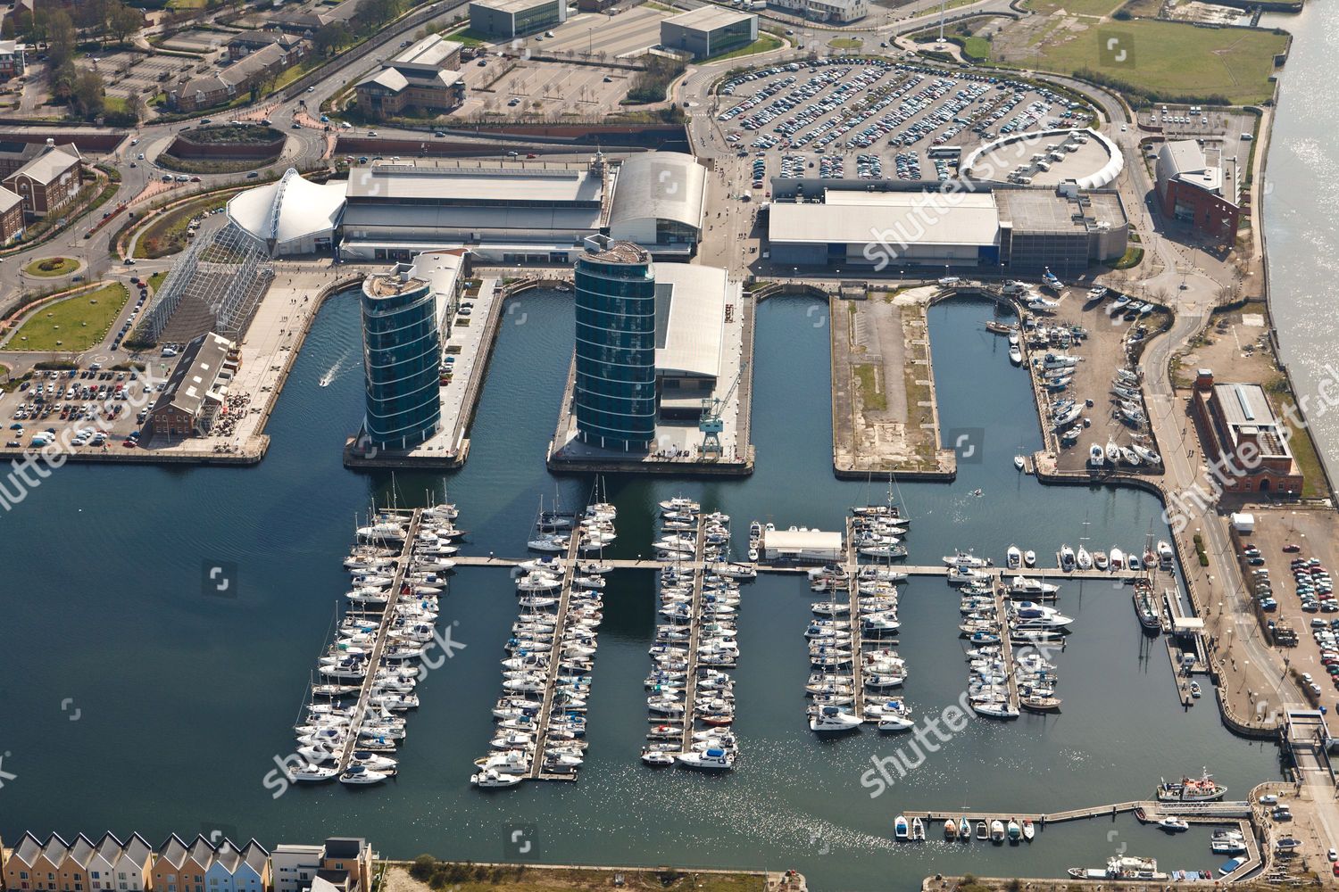 Aerial View Chatham Maritime Marina Showing Editorial Stock Photo ...