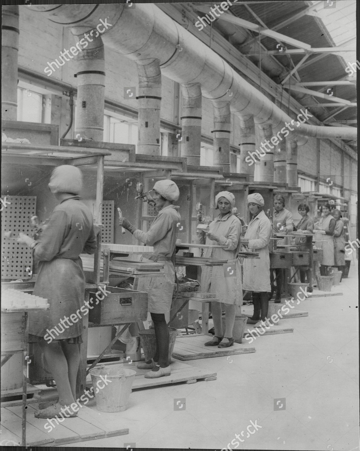 Factory Workers Assemble Steatite Porcelain Insulators Editorial Stock Photo Stock Image