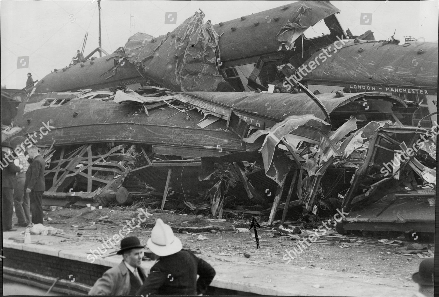 Harrow Wealdstone Rail Crash 819am 8 October Editorial Stock - 