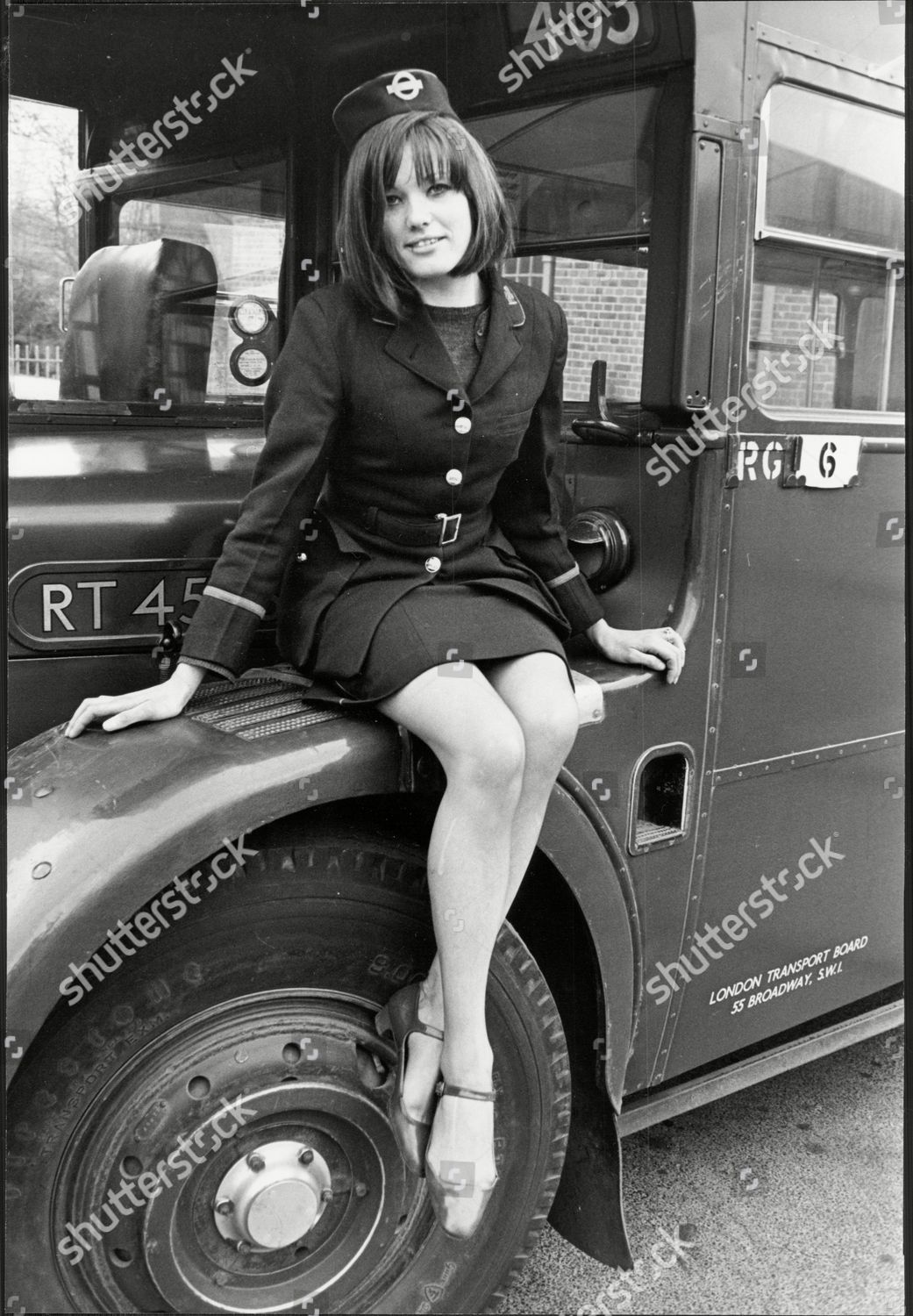 London Bus Conductors 19yo Clippie Conductress Pauline Editorial