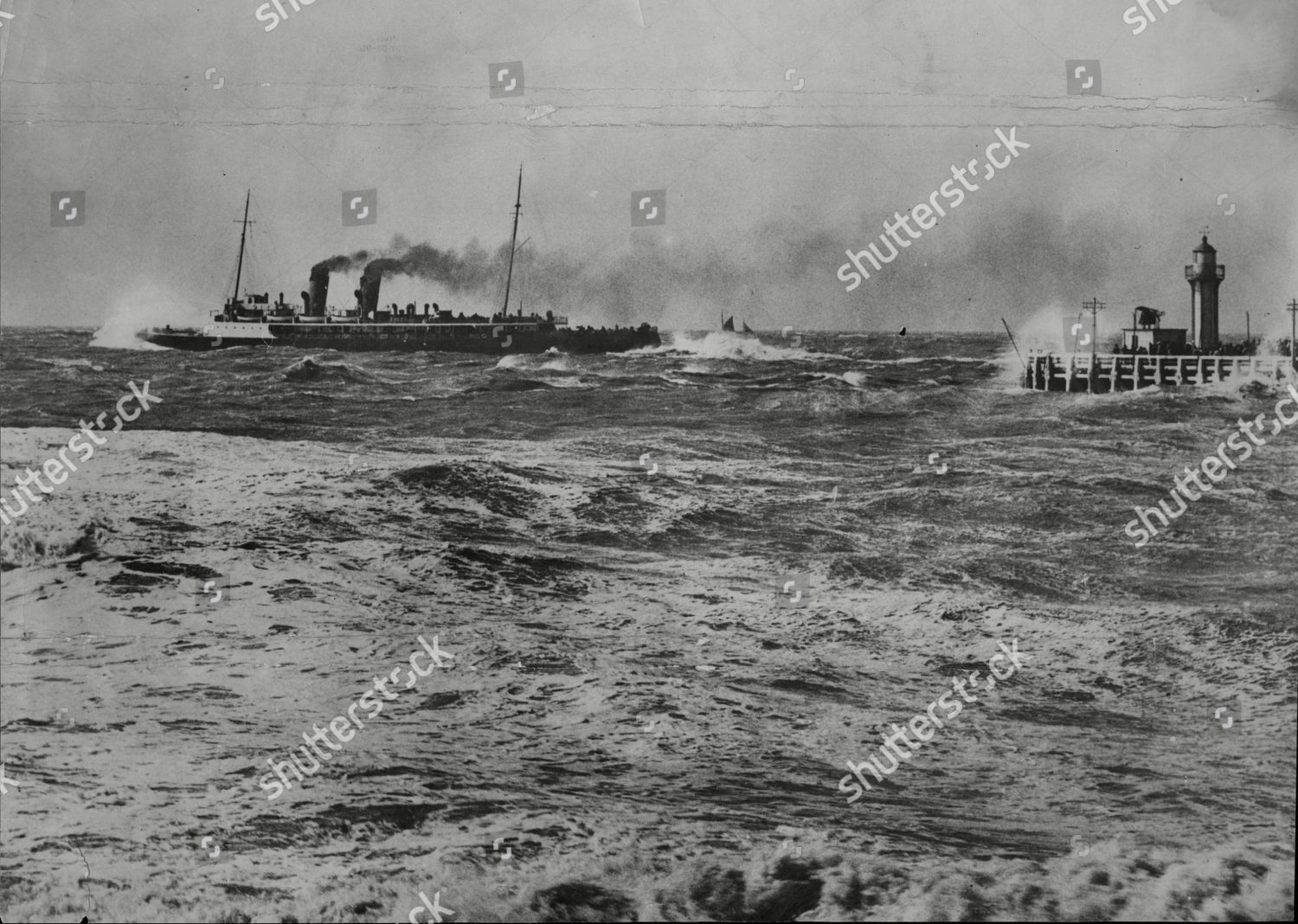 Belgian Steamer Prince Leopold Choppy Sea Editorial Stock Photo Stock