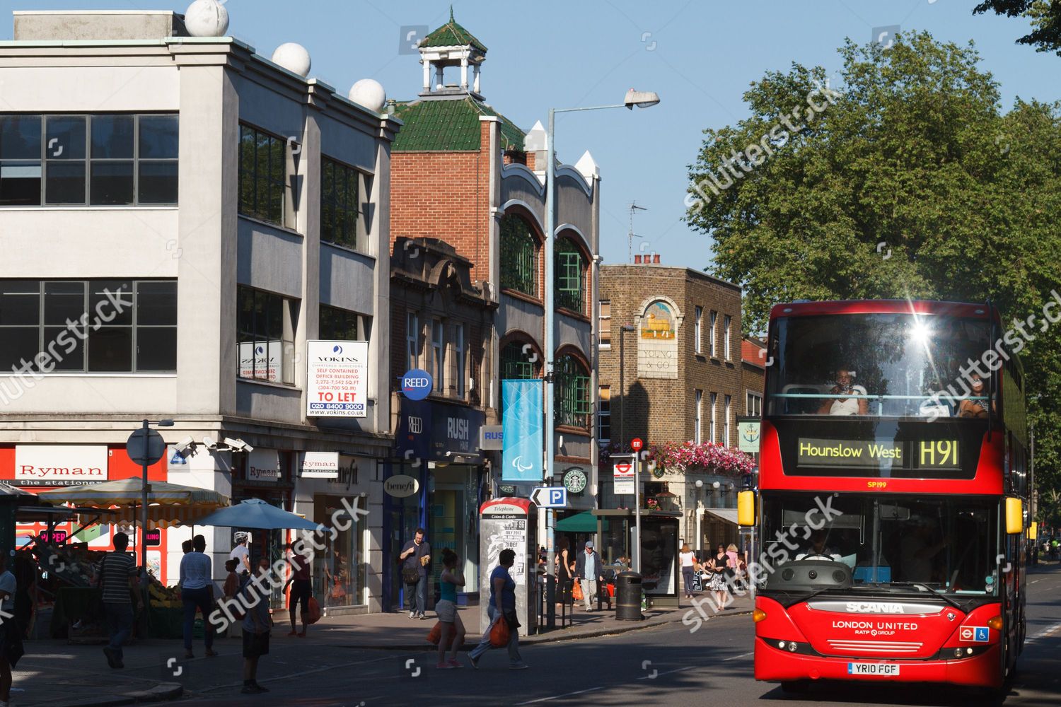 London Bus On Chiswick High Road Editorial Stock Photo - Stock Image ...