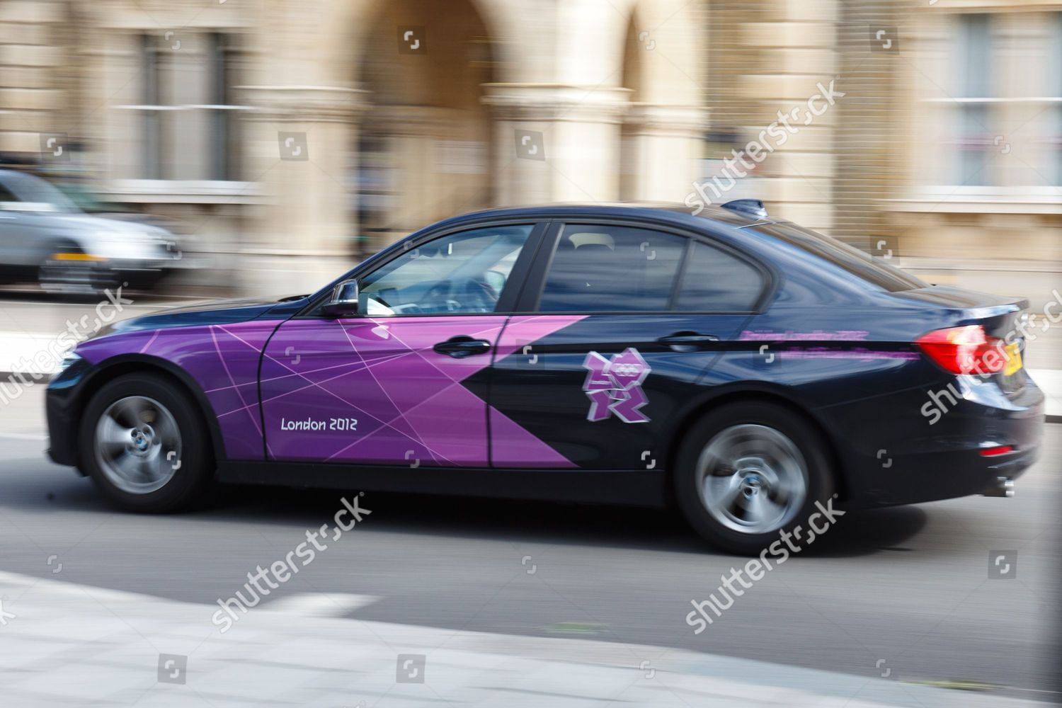 London 2012 Bmw Courtesy Car Enroute Editorial Stock Photo Stock