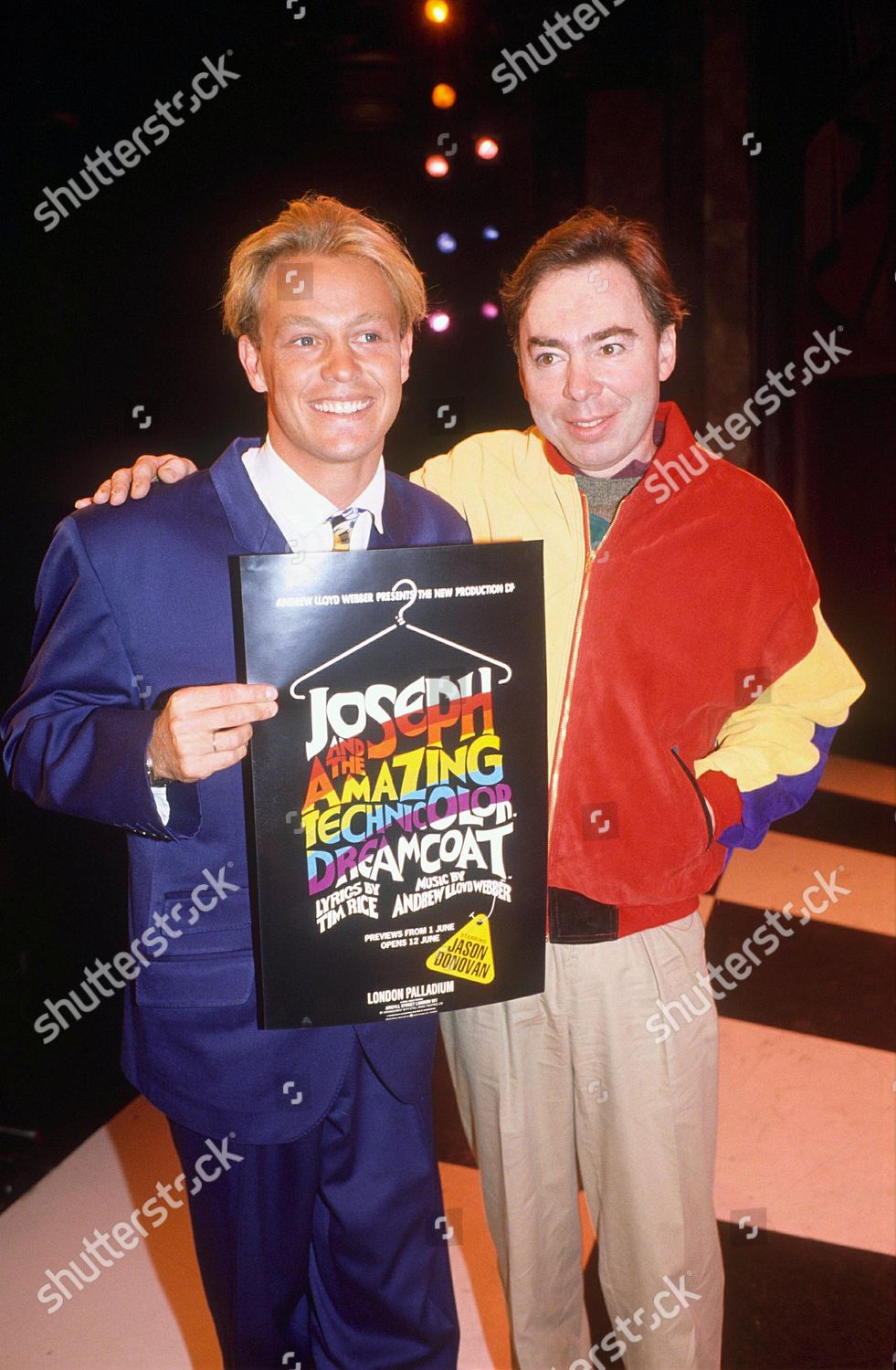 Andrew Lloyd Webber Jason Donovan Promoting Joseph Editorial Stock Photo Stock Image Shutterstock