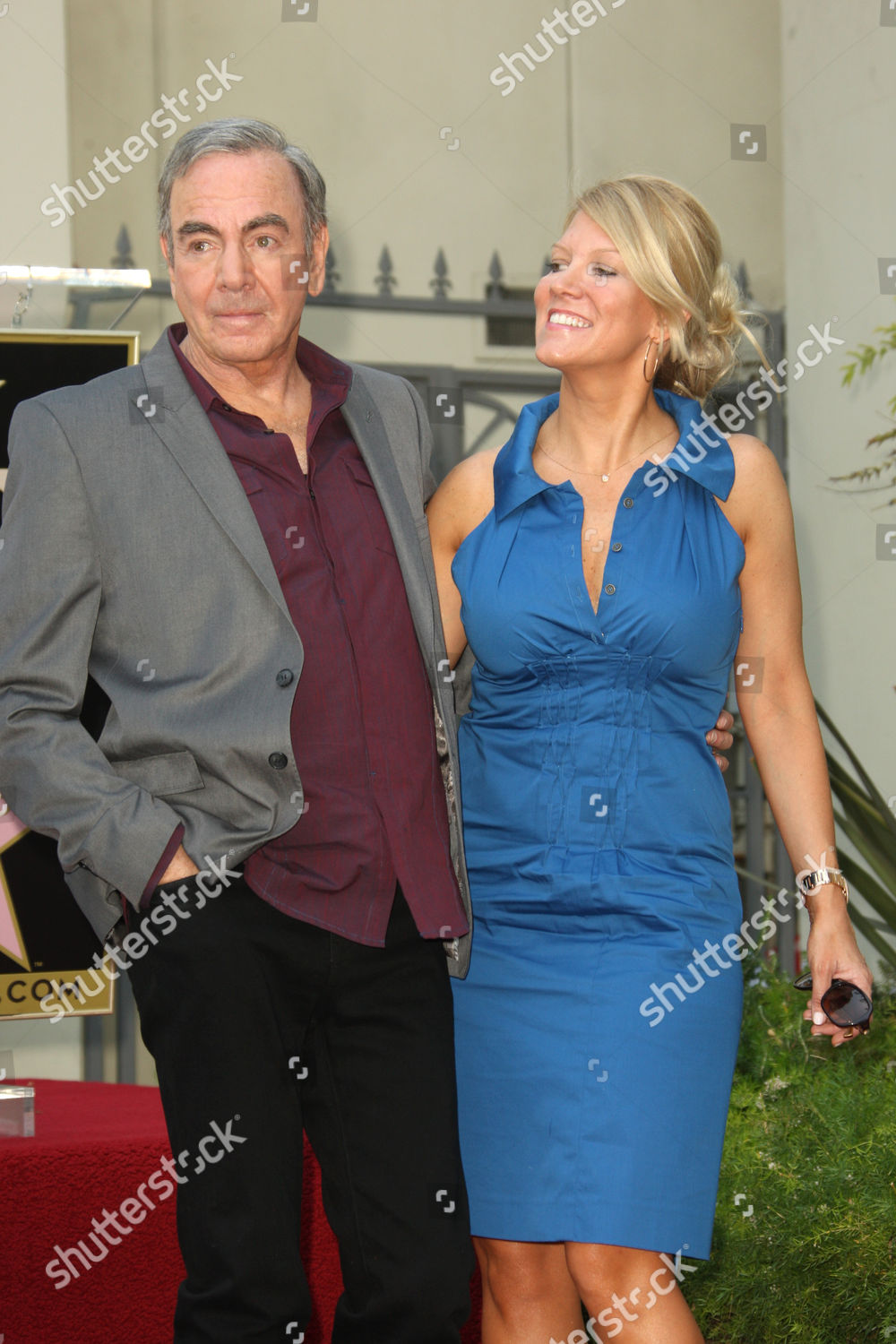 Neil Diamond and his wife Katie McNeil. 10 August 2012, Hollywood